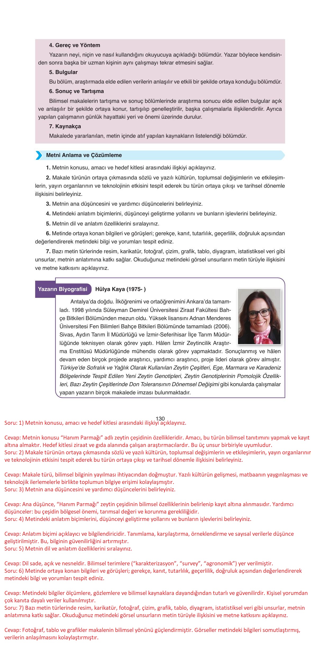 11. Sınıf Ata Yayıncılık Türk Dili Ve Edebiyatı Ders Kitabı Sayfa 130 Cevapları 11. Sınıf Ata Yayıncılık Türk Dili Ve Edebiyatı Ders Kitabı Sayfa 130 Cevapları