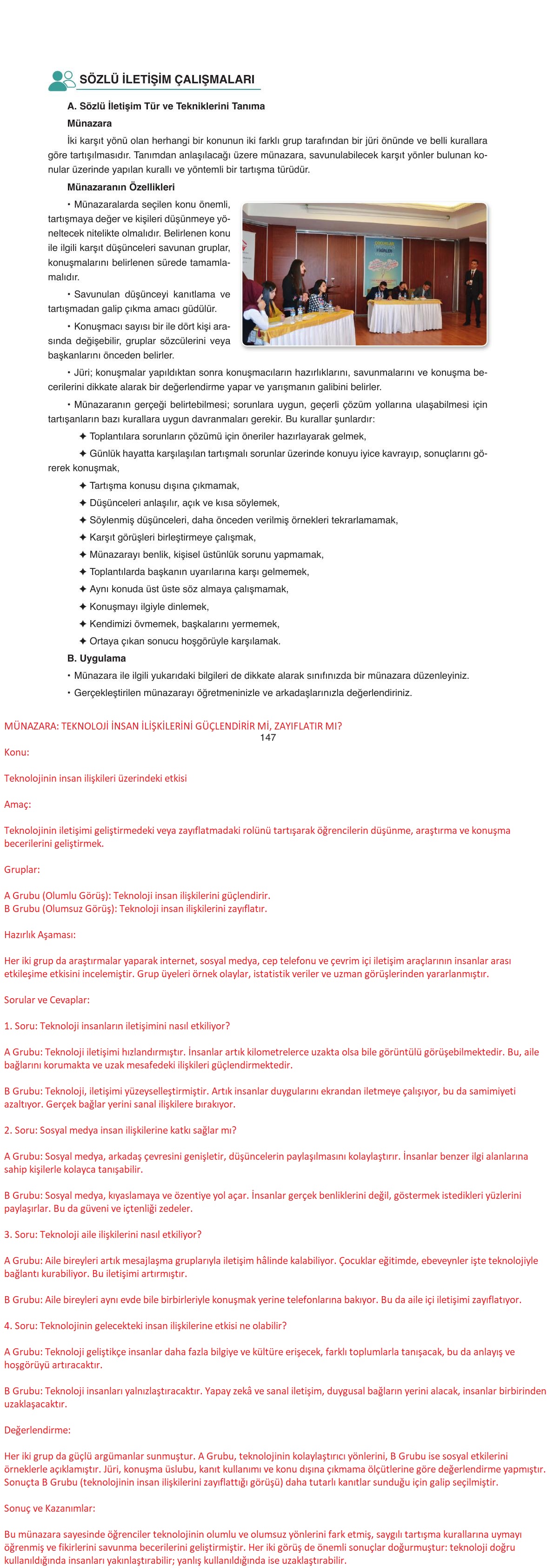 11. Sınıf Ata Yayıncılık Türk Dili Ve Edebiyatı Ders Kitabı Sayfa 147 Cevapları