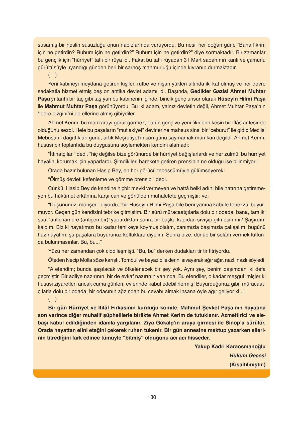 11. Sınıf Ata Yayıncılık Türk Dili Ve Edebiyatı Ders Kitabı Sayfa 180 Cevapları 11. Sınıf Ata Yayıncılık Türk Dili Ve Edebiyatı Ders Kitabı Sayfa 180 Cevapları