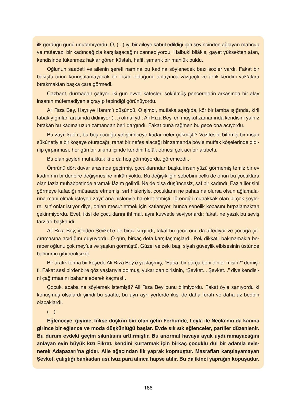 11. Sınıf Ata Yayıncılık Türk Dili Ve Edebiyatı Ders Kitabı Sayfa 186 Cevapları 11. Sınıf Ata Yayıncılık Türk Dili Ve Edebiyatı Ders Kitabı Sayfa 186 Cevapları