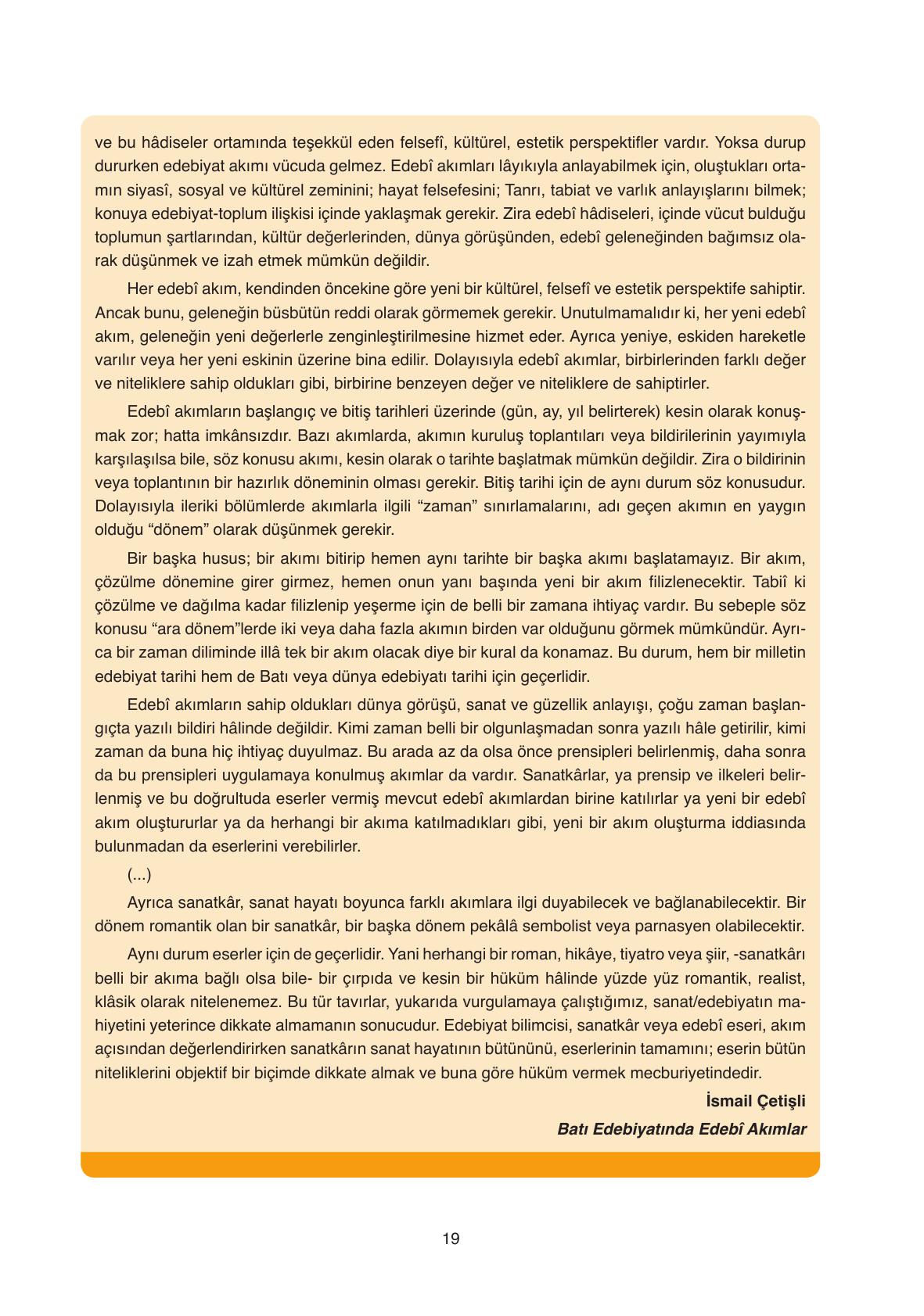 11. Sınıf Ata Yayıncılık Türk Dili Ve Edebiyatı Ders Kitabı Sayfa 19 Cevapları 11. Sınıf Ata Yayıncılık Türk Dili Ve Edebiyatı Ders Kitabı Sayfa 19 Cevapları