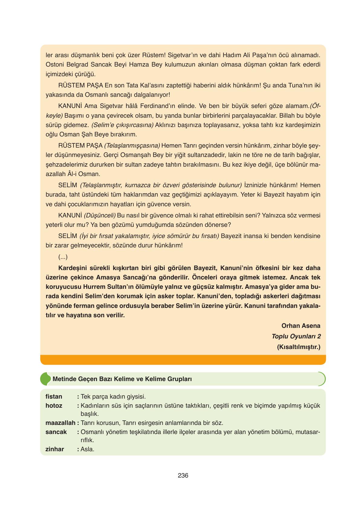 11. Sınıf Ata Yayıncılık Türk Dili Ve Edebiyatı Ders Kitabı Sayfa 236 Cevapları 11. Sınıf Ata Yayıncılık Türk Dili Ve Edebiyatı Ders Kitabı Sayfa 236 Cevapları