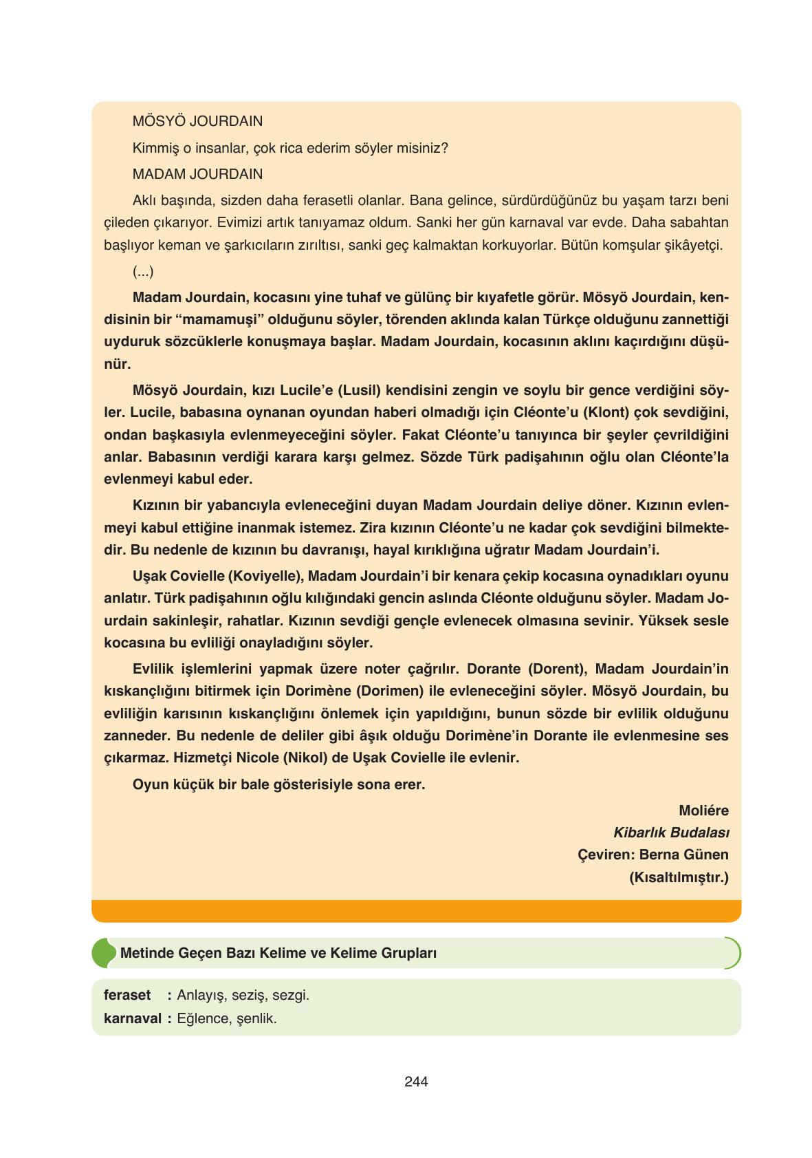 11. Sınıf Ata Yayıncılık Türk Dili Ve Edebiyatı Ders Kitabı Sayfa 244 Cevapları 11. Sınıf Ata Yayıncılık Türk Dili Ve Edebiyatı Ders Kitabı Sayfa 244 Cevapları