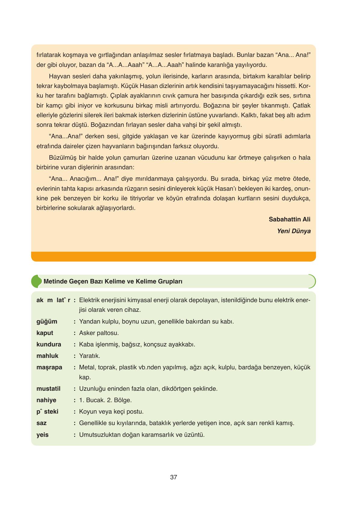 11. Sınıf Ata Yayıncılık Türk Dili Ve Edebiyatı Ders Kitabı Sayfa 37 Cevapları 11. Sınıf Ata Yayıncılık Türk Dili Ve Edebiyatı Ders Kitabı Sayfa 37 Cevapları