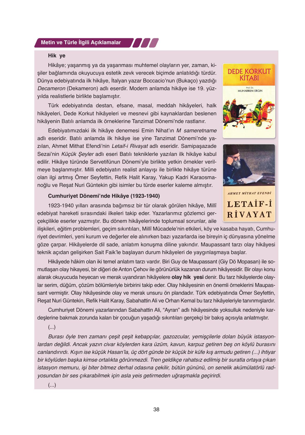 11. Sınıf Ata Yayıncılık Türk Dili Ve Edebiyatı Ders Kitabı Sayfa 38 Cevapları 11. Sınıf Ata Yayıncılık Türk Dili Ve Edebiyatı Ders Kitabı Sayfa 38 Cevapları