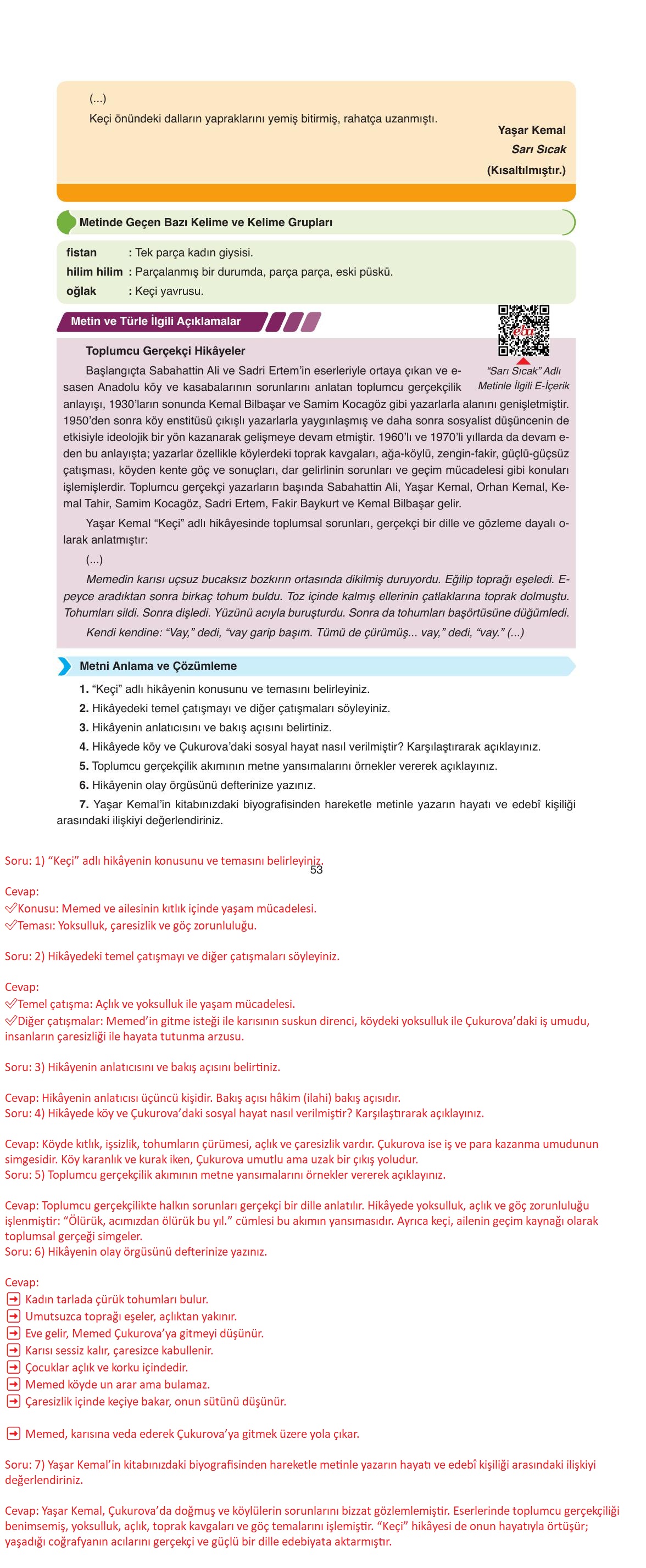 11. Sınıf Ata Yayıncılık Türk Dili Ve Edebiyatı Ders Kitabı Sayfa 53 Cevapları 11. Sınıf Ata Yayıncılık Türk Dili Ve Edebiyatı Ders Kitabı Sayfa 53 Cevapları