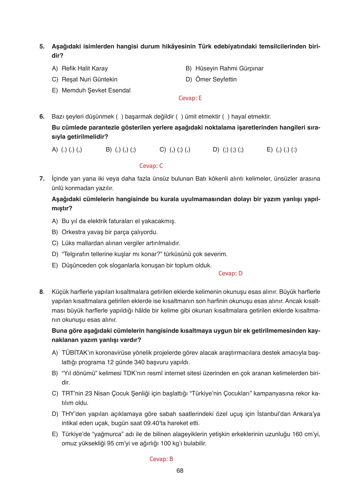 11. Sınıf Ata Yayıncılık Türk Dili Ve Edebiyatı Ders Kitabı Sayfa 68 Cevapları 11. Sınıf Ata Yayıncılık Türk Dili Ve Edebiyatı Ders Kitabı Sayfa 68 Cevapları
