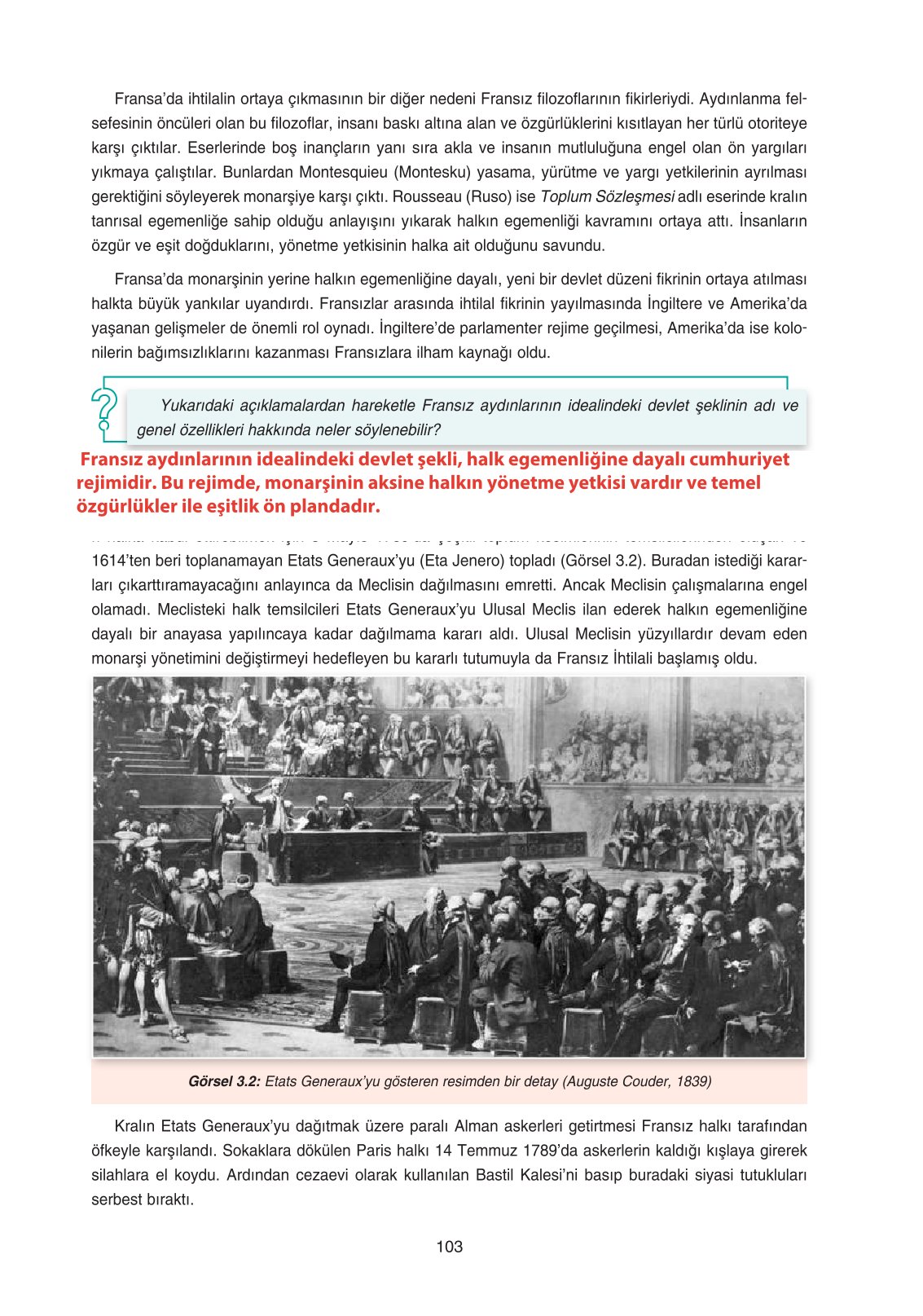 11. Sınıf Ders Destek Yayınları Tarih Ders Kitabı Sayfa 103 Cevapları