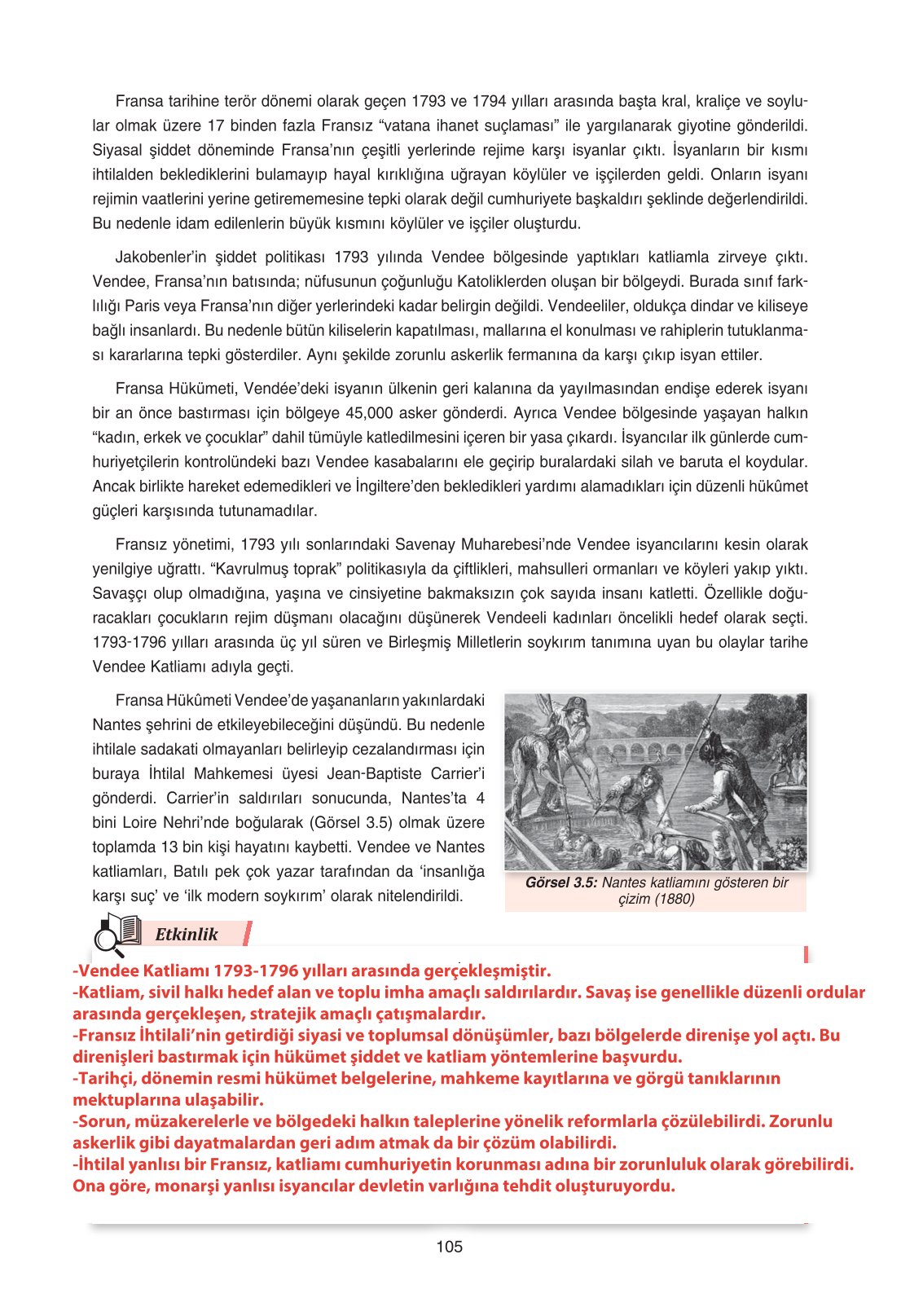 11. Sınıf Ders Destek Yayınları Tarih Ders Kitabı Sayfa 105 Cevapları