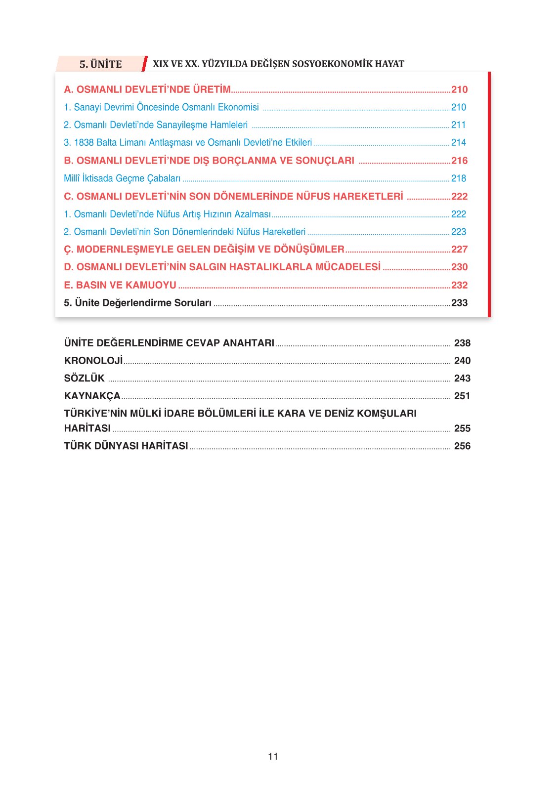 11. Sınıf Ders Destek Yayınları Tarih Ders Kitabı Sayfa 11 Cevapları