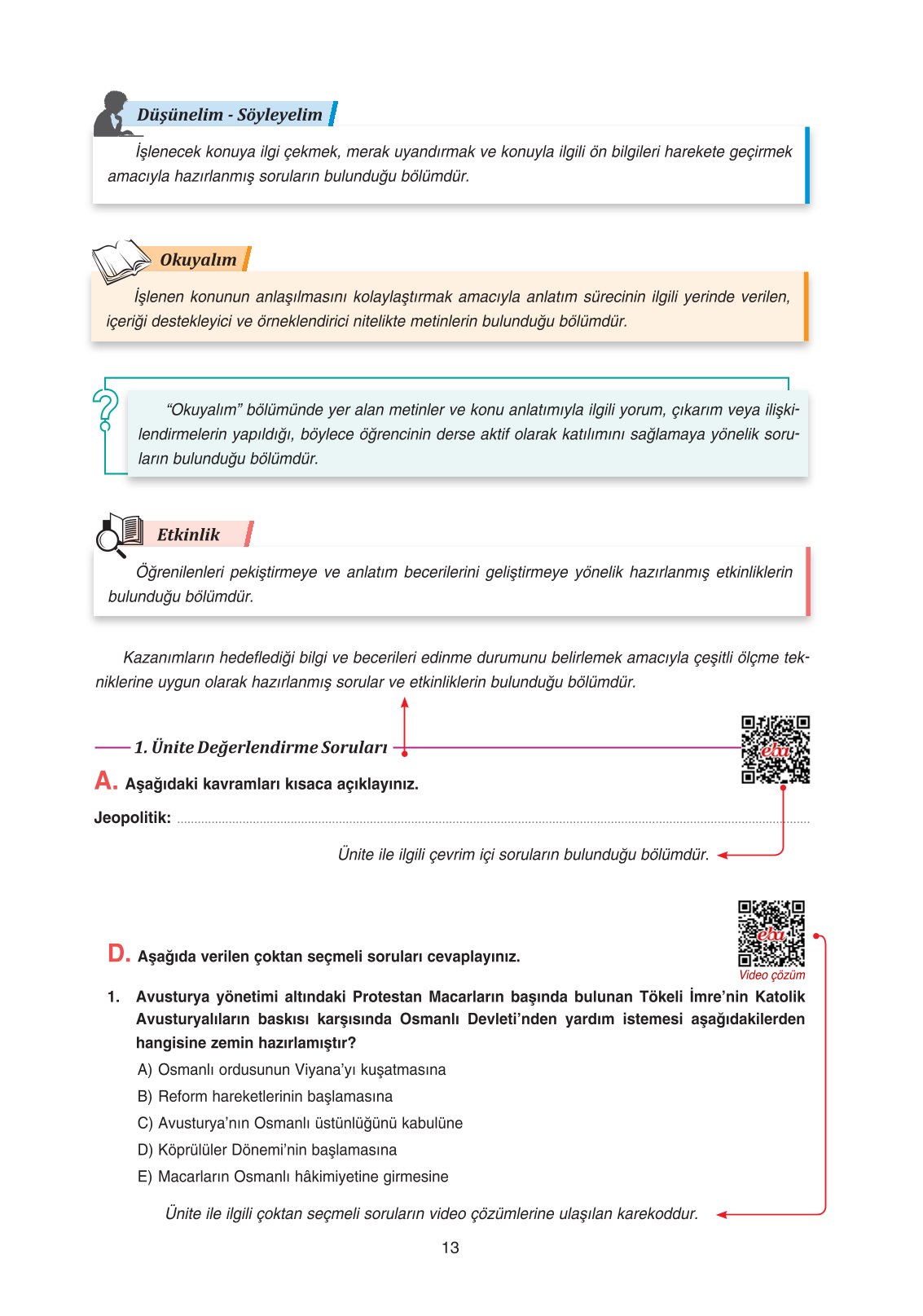 11. Sınıf Ders Destek Yayınları Tarih Ders Kitabı Sayfa 13 Cevapları 11. Sınıf Ders Destek Yayınları Tarih Ders Kitabı Sayfa 13 Cevapları