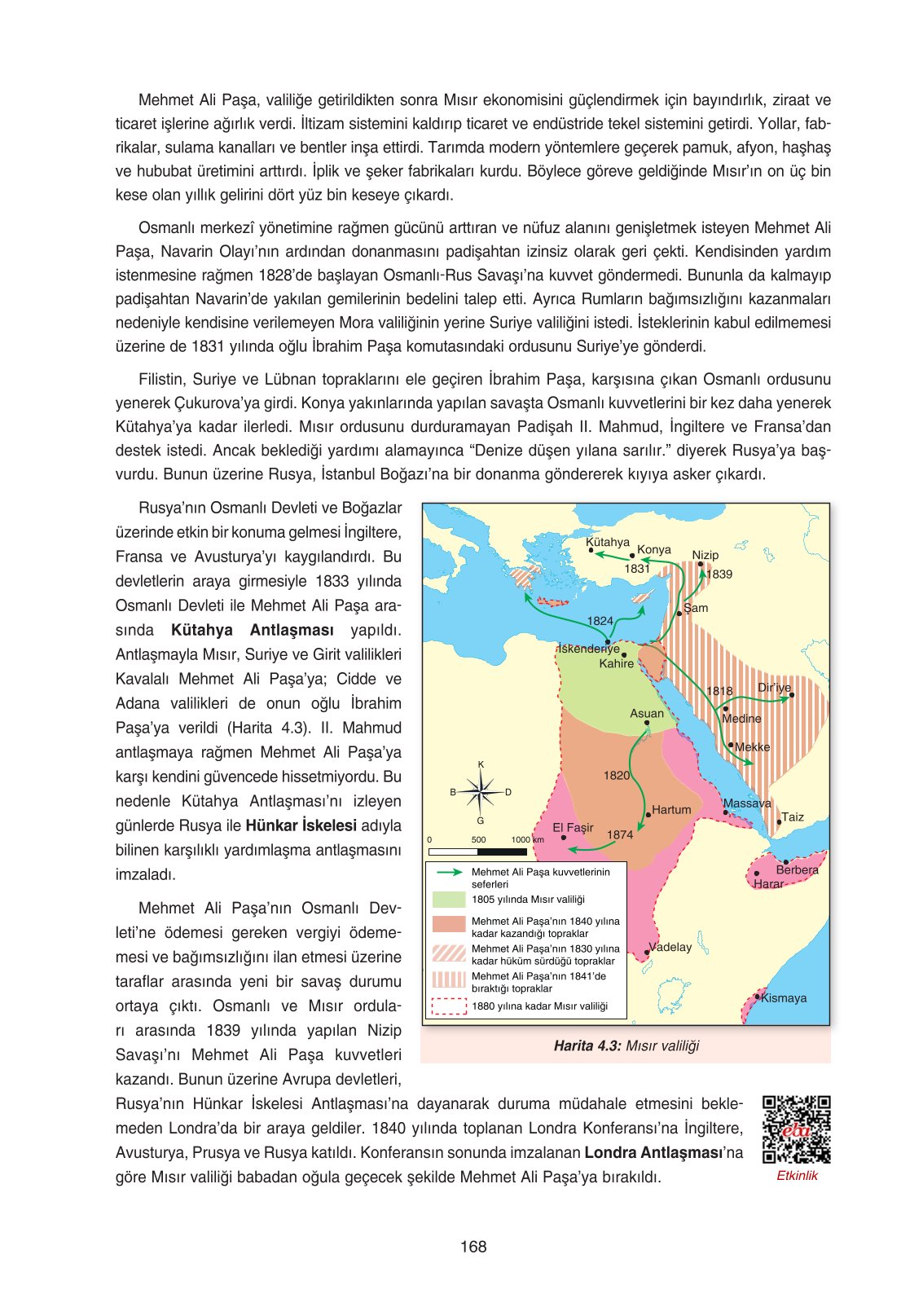 11. Sınıf Ders Destek Yayınları Tarih Ders Kitabı Sayfa 168 Cevapları
