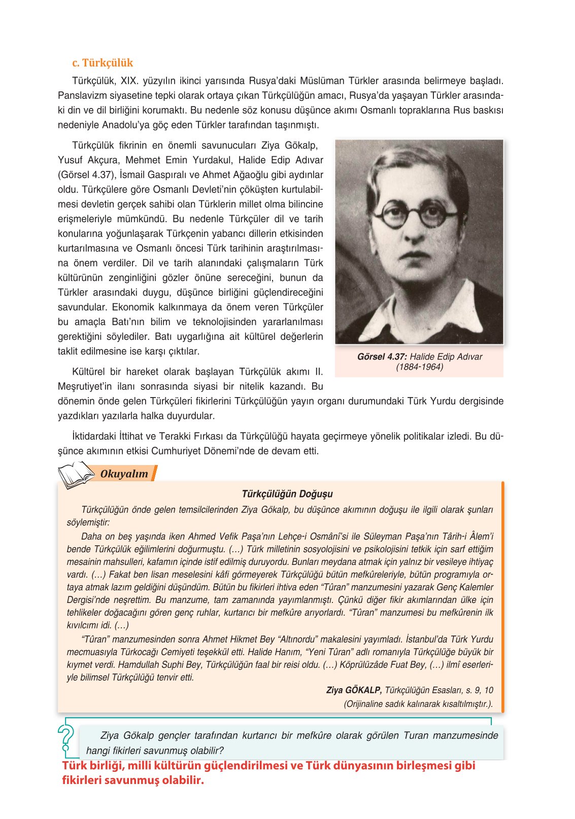 11. Sınıf Ders Destek Yayınları Tarih Ders Kitabı Sayfa 189 Cevapları