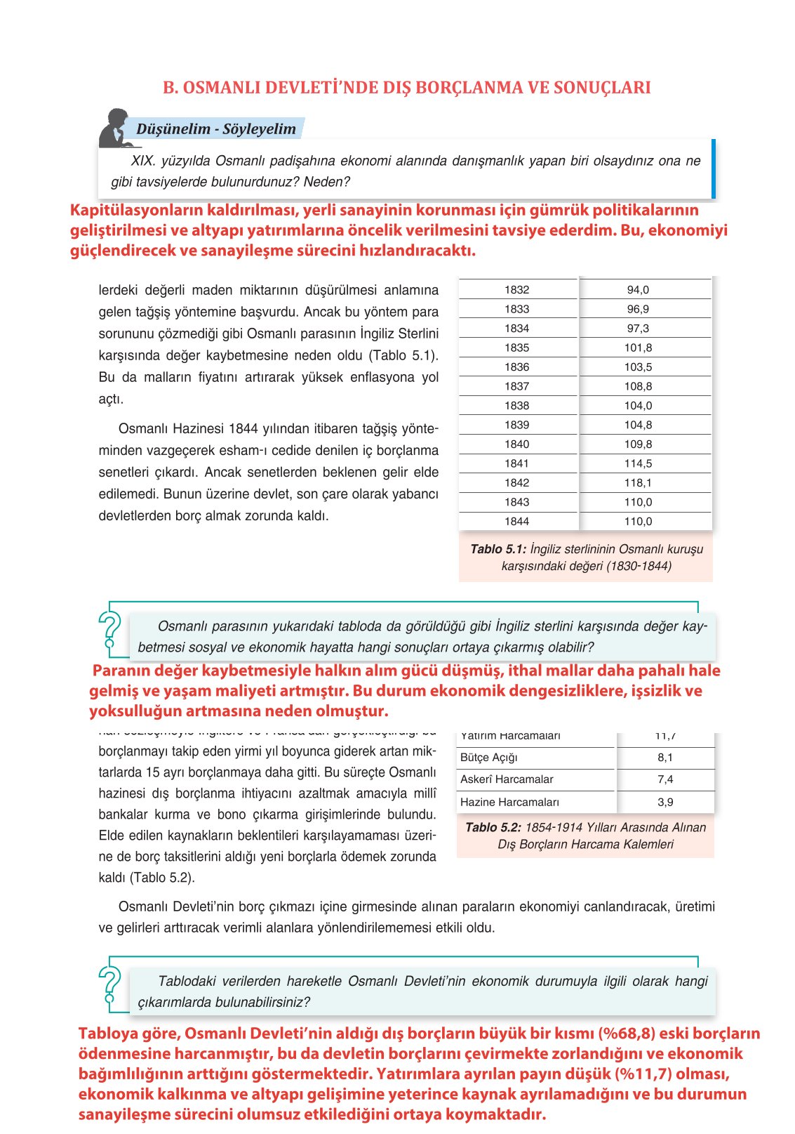 11. Sınıf Ders Destek Yayınları Tarih Ders Kitabı Sayfa 216 Cevapları