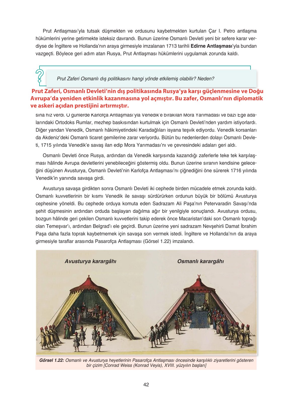 11. Sınıf Ders Destek Yayınları Tarih Ders Kitabı Sayfa 42 Cevapları