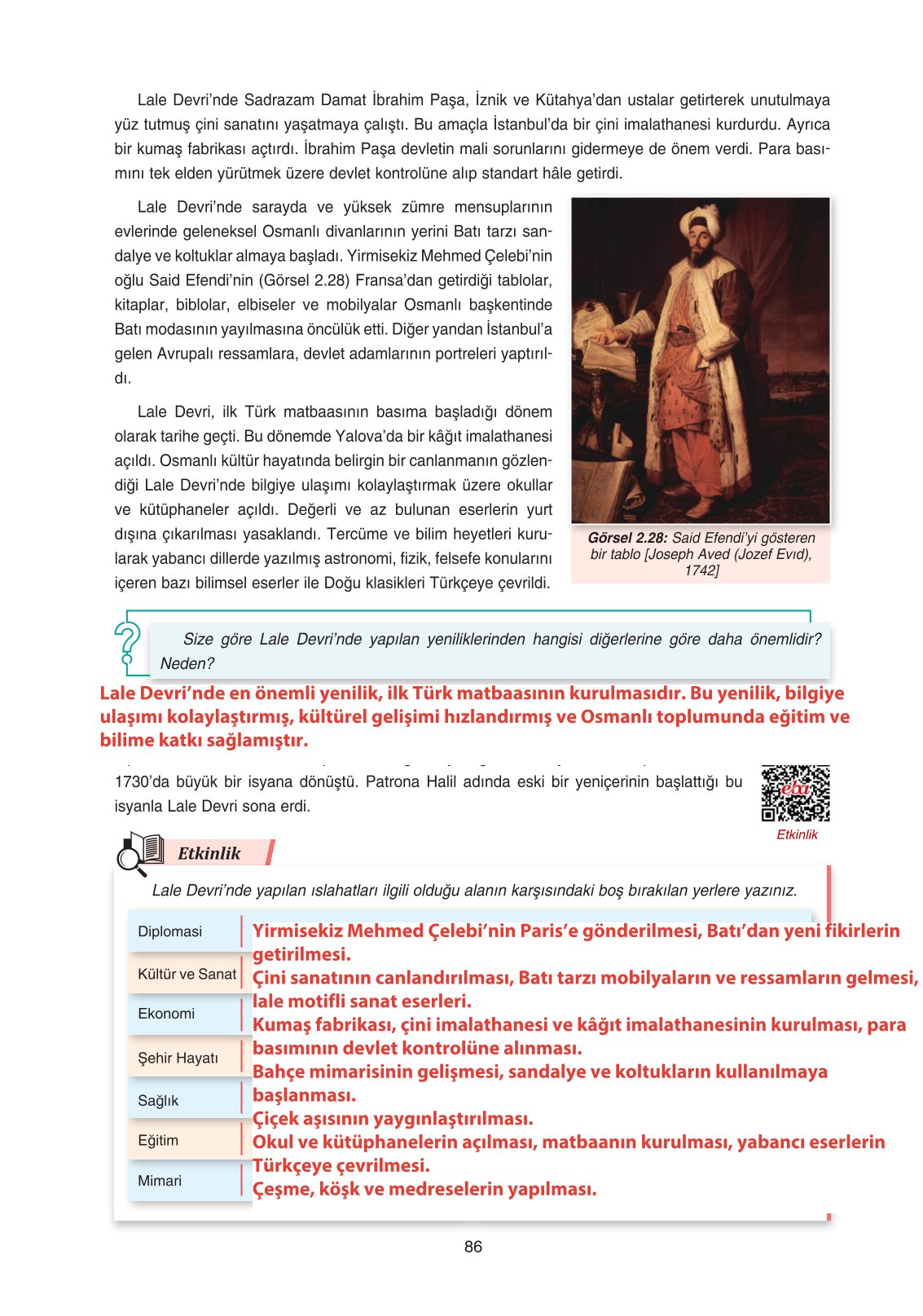 11. Sınıf Ders Destek Yayınları Tarih Ders Kitabı Sayfa 86 Cevapları 11. Sınıf Ders Destek Yayınları Tarih Ders Kitabı Sayfa 86 Cevapları
