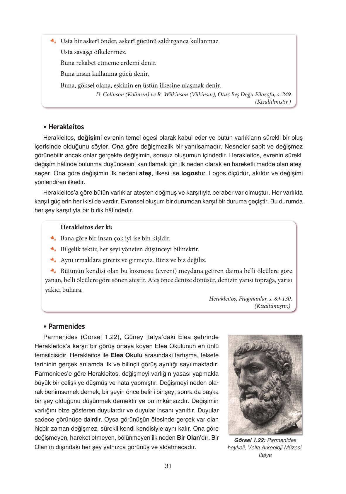 11. Sınıf Hisar Yayıncılık Felsefe Ders Kitabı Sayfa 32 Cevapları