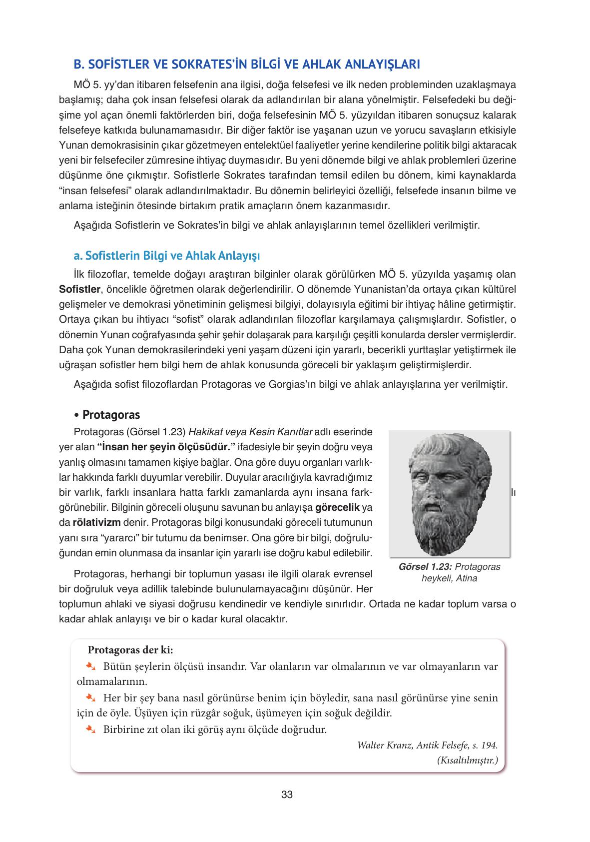 11. Sınıf Hisar Yayıncılık Felsefe Ders Kitabı Sayfa 34 Cevapları 11. Sınıf Hisar Yayıncılık Felsefe Ders Kitabı Sayfa 34 Cevapları
