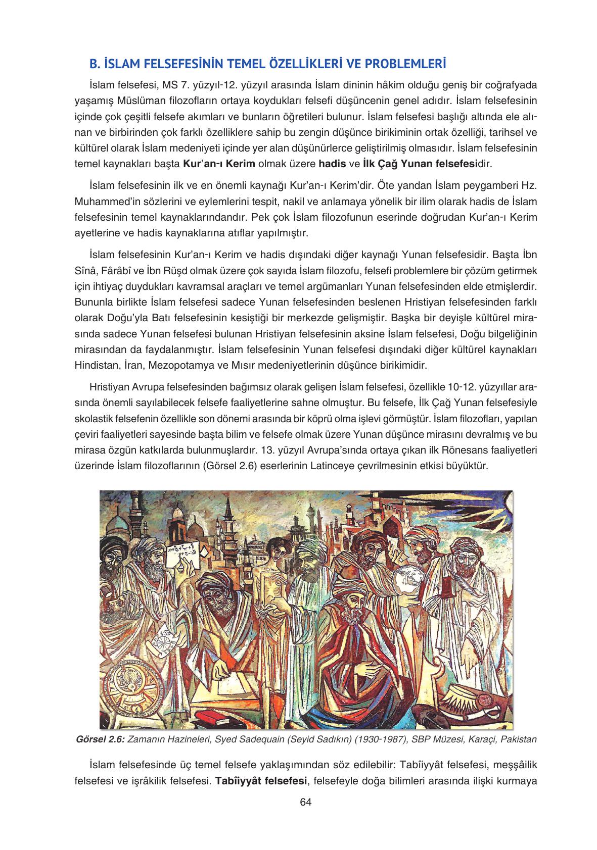 11. Sınıf Hisar Yayıncılık Felsefe Ders Kitabı Sayfa 65 Cevapları