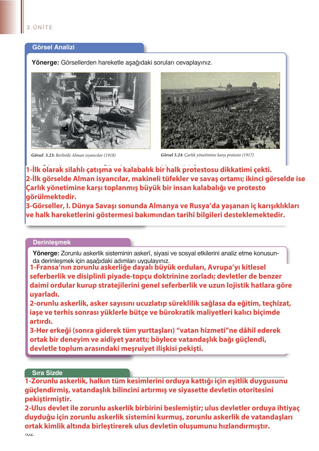 11. Sınıf Meb Yayınları Coğrafya Ders Kitabı Sayfa 102 Cevapları