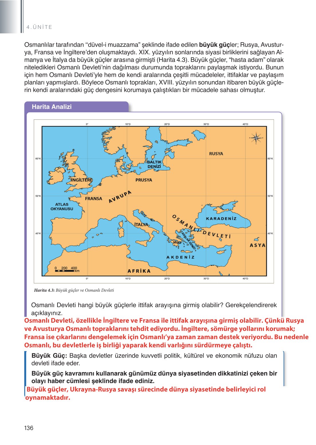 11. Sınıf Meb Yayınları Coğrafya Ders Kitabı Sayfa 136 Cevapları