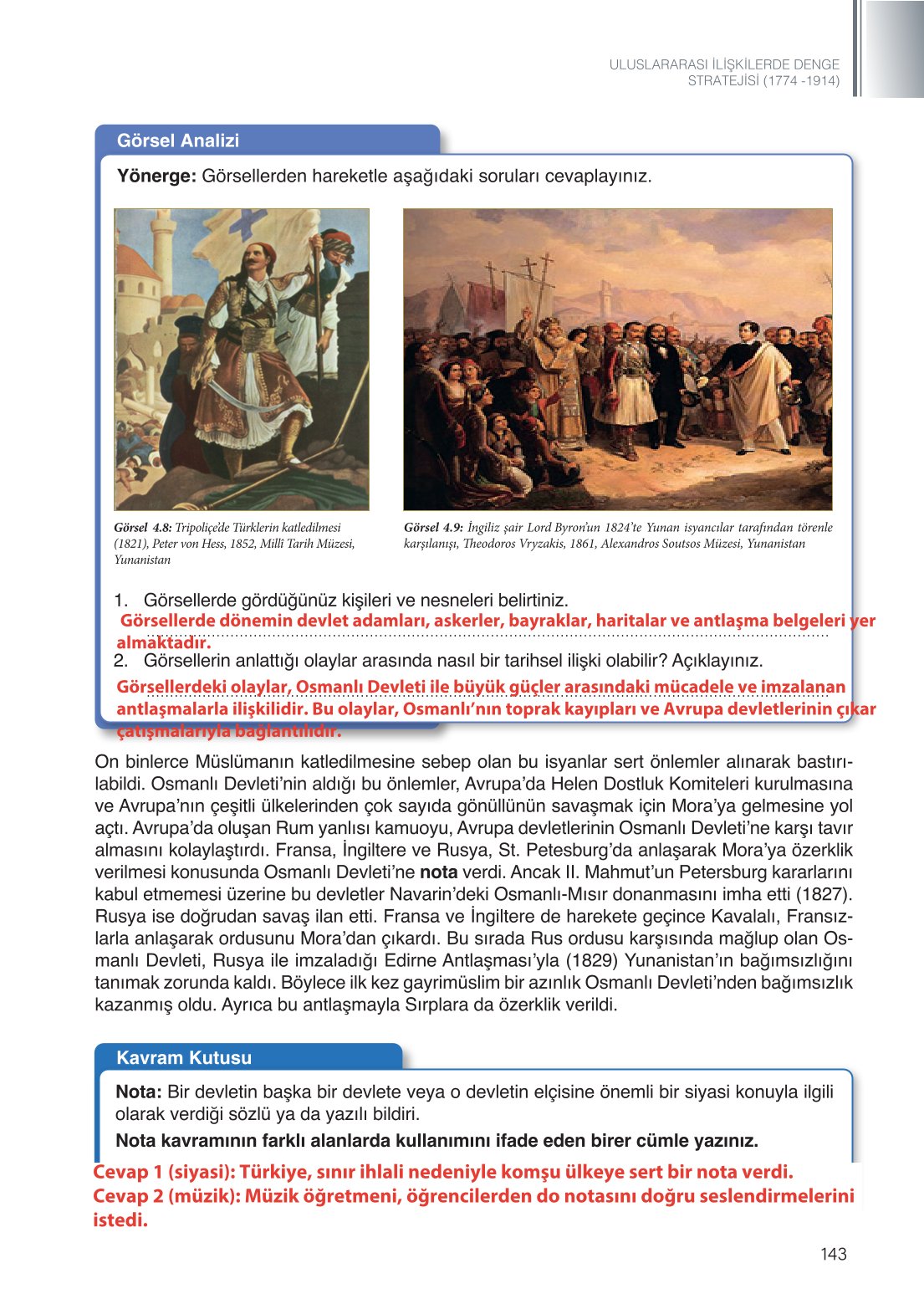 11. Sınıf Meb Yayınları Coğrafya Ders Kitabı Sayfa 143 Cevapları
