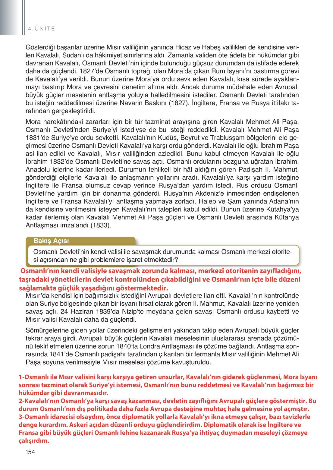 11. Sınıf Meb Yayınları Coğrafya Ders Kitabı Sayfa 154 Cevapları