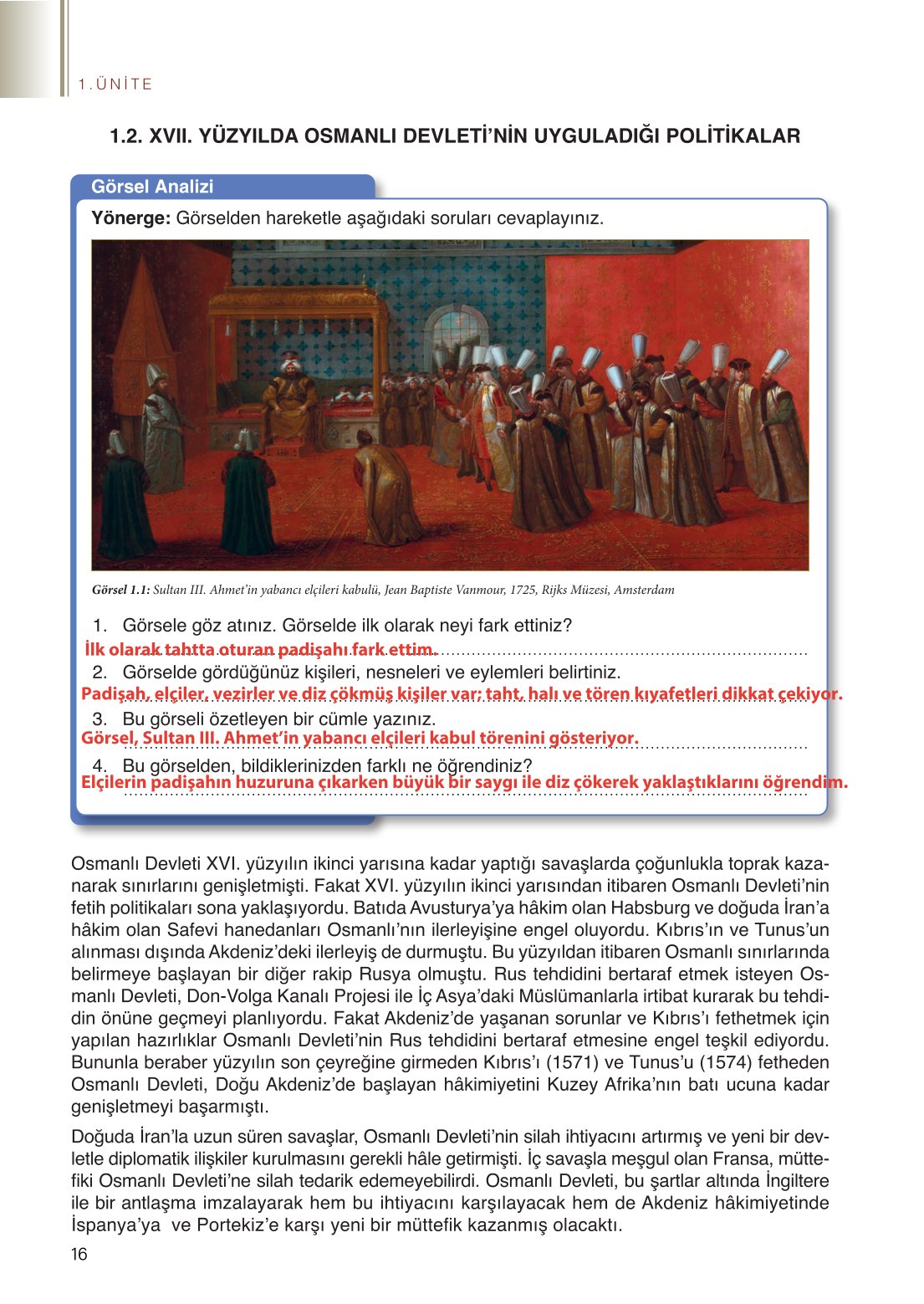 11. Sınıf Meb Yayınları Coğrafya Ders Kitabı Sayfa 16 Cevapları