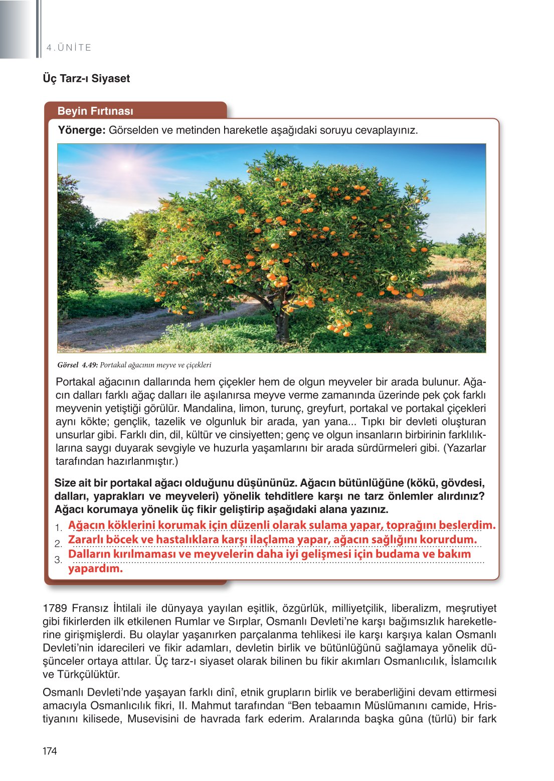 11. Sınıf Meb Yayınları Coğrafya Ders Kitabı Sayfa 174 Cevapları