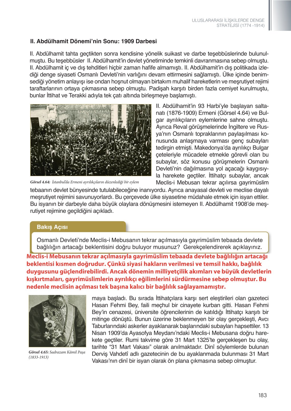 11. Sınıf Meb Yayınları Coğrafya Ders Kitabı Sayfa 183 Cevapları