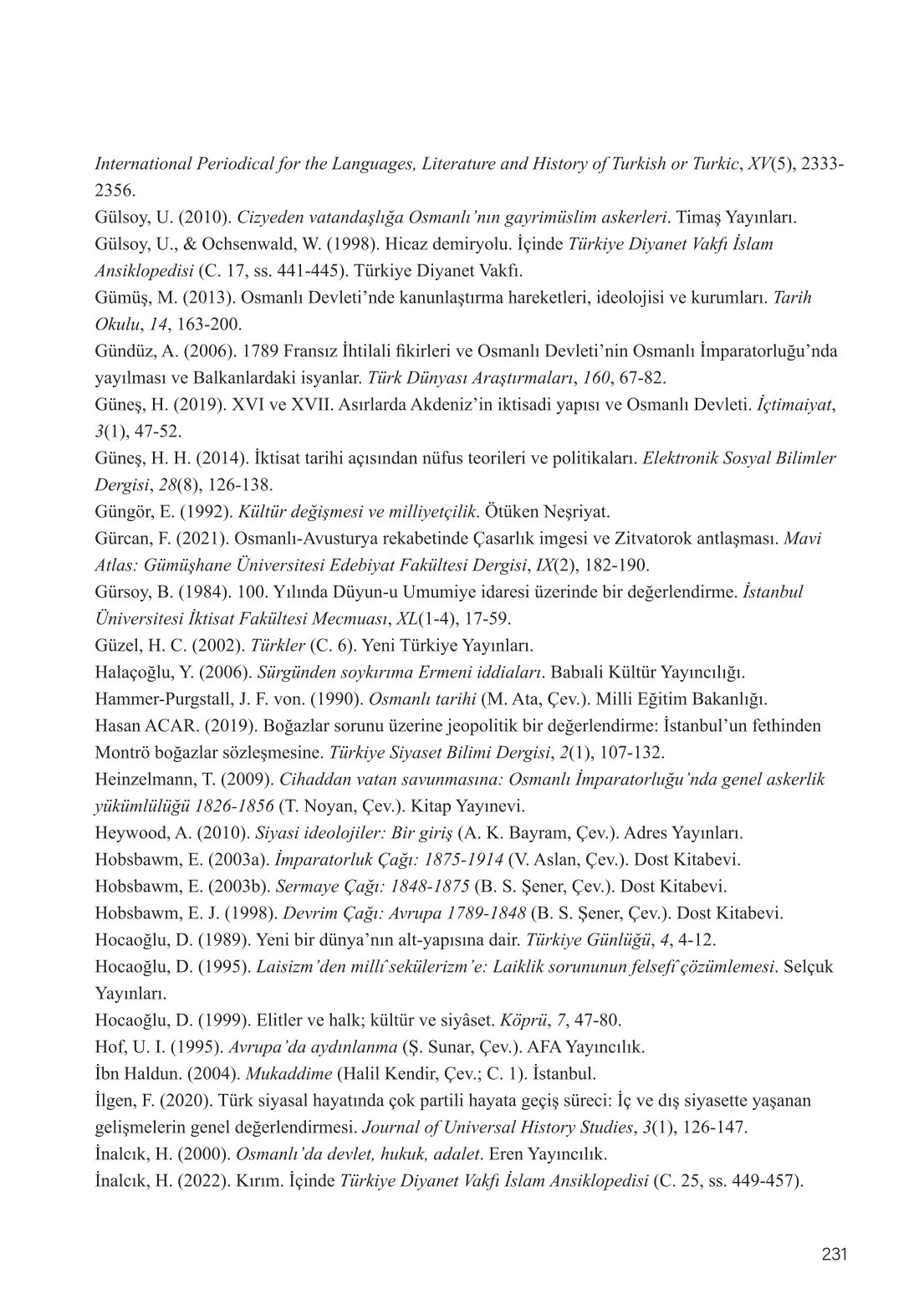 11. Sınıf Meb Yayınları Coğrafya Ders Kitabı Sayfa 231 Cevapları