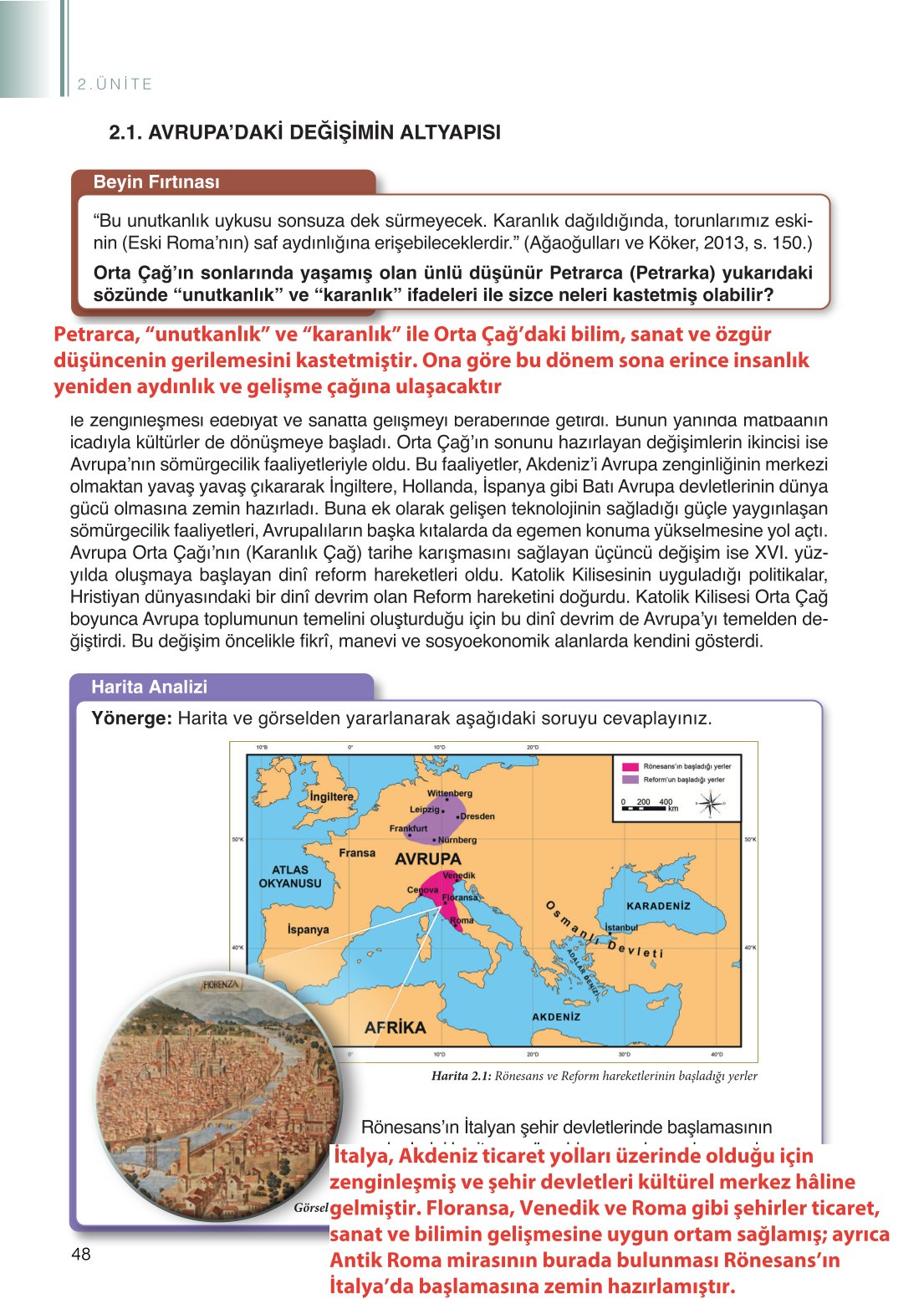 11. Sınıf Meb Yayınları Coğrafya Ders Kitabı Sayfa 48 Cevapları