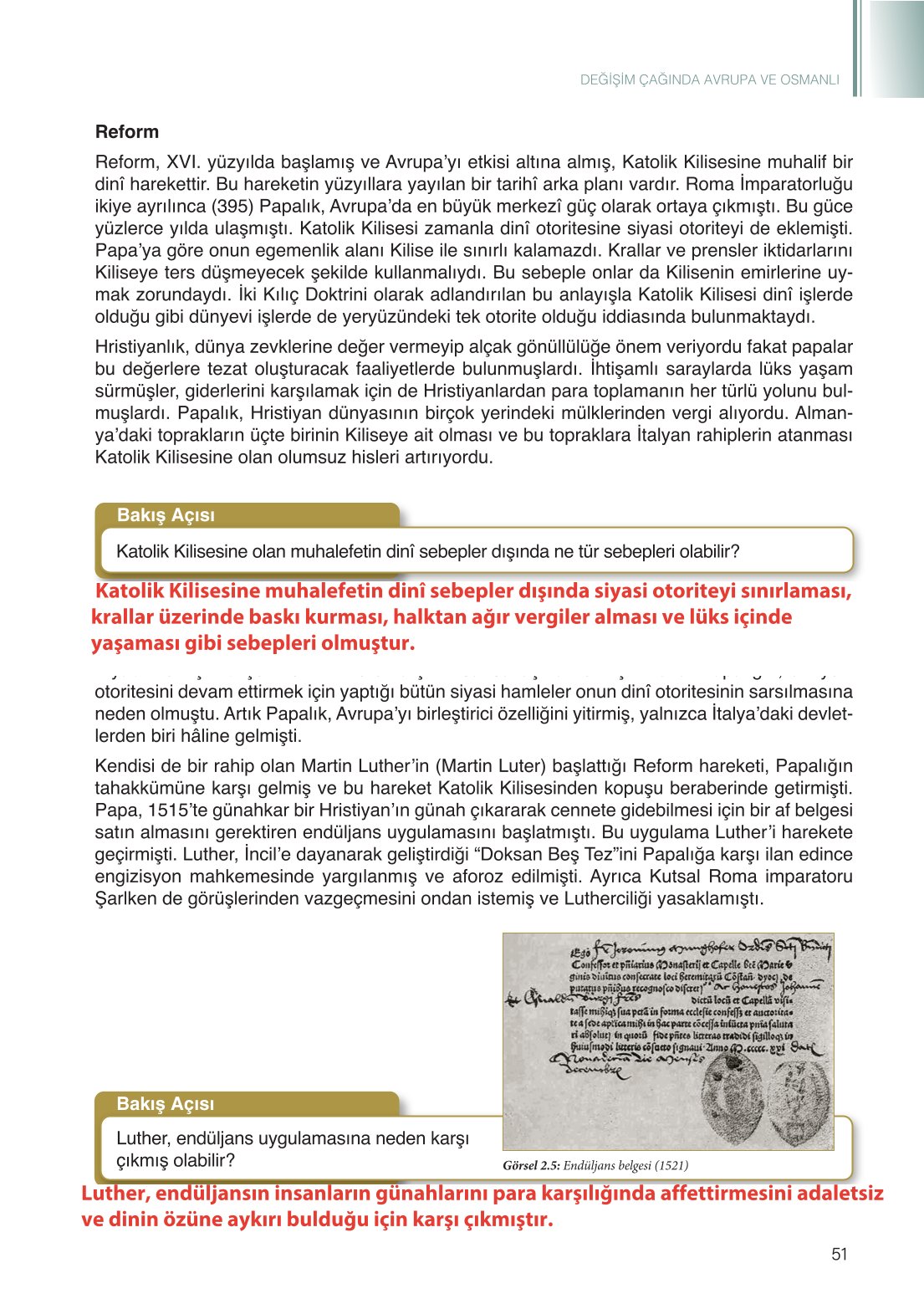 11. Sınıf Meb Yayınları Coğrafya Ders Kitabı Sayfa 51 Cevapları
