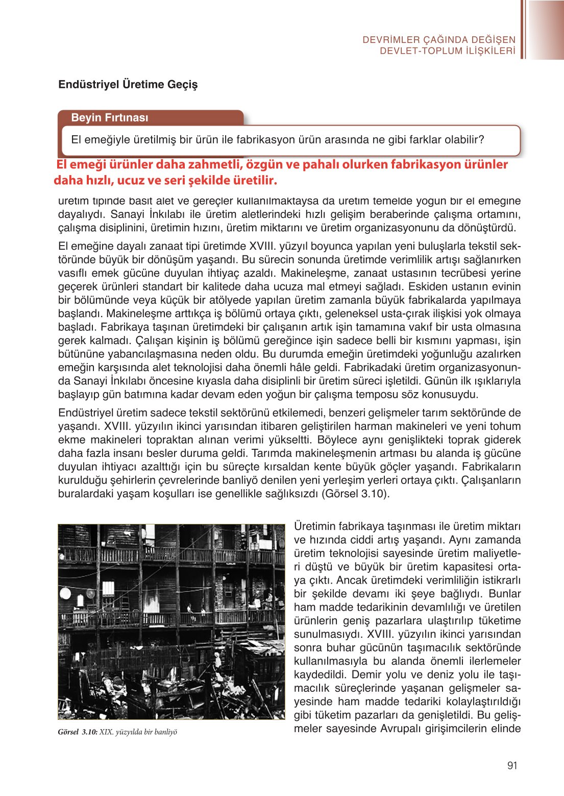 11. Sınıf Meb Yayınları Coğrafya Ders Kitabı Sayfa 91 Cevapları