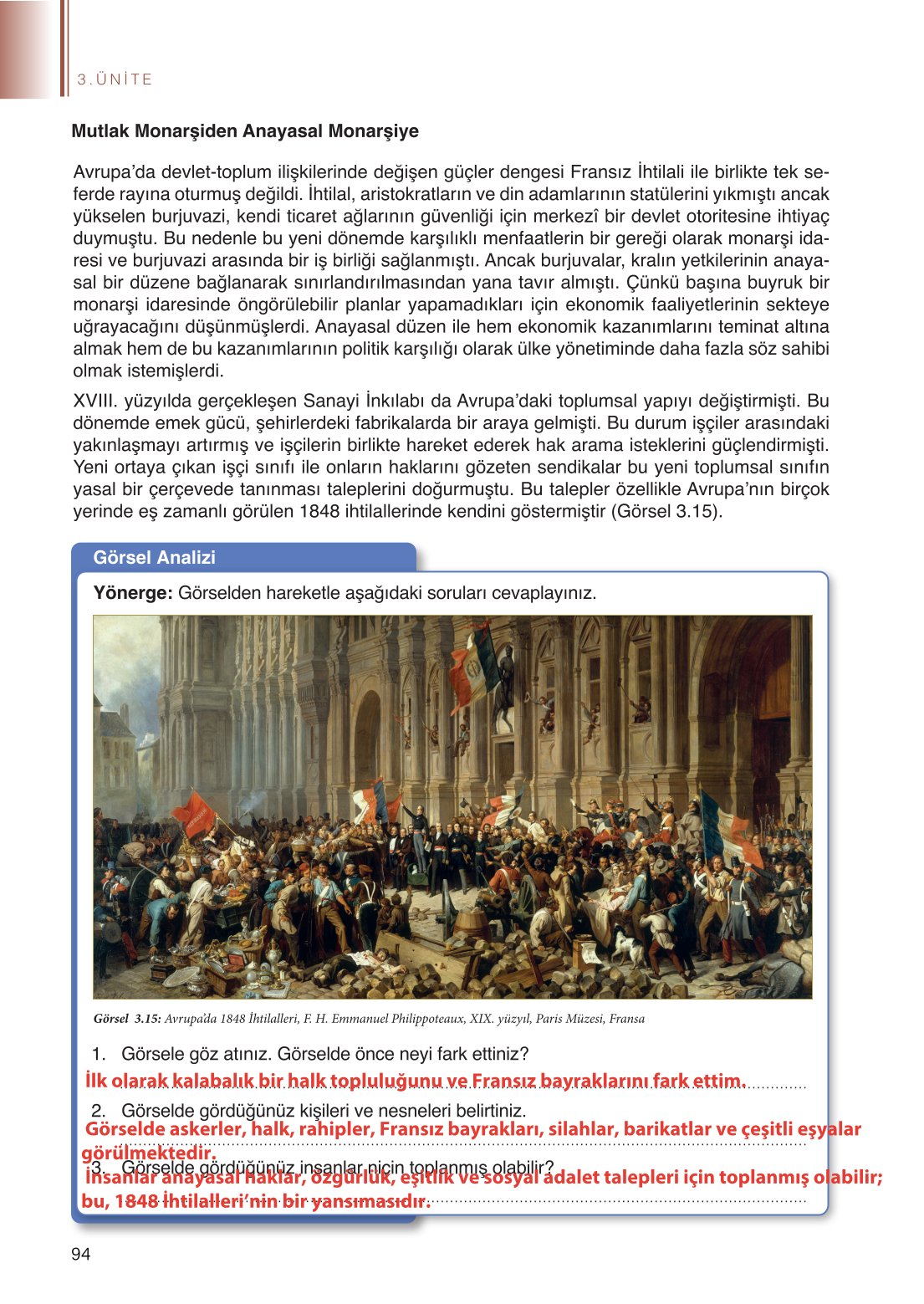 11. Sınıf Meb Yayınları Coğrafya Ders Kitabı Sayfa 94 Cevapları