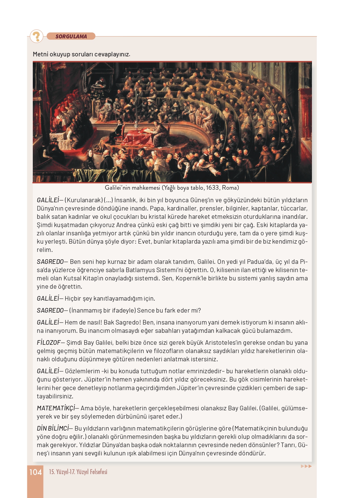 11. Sınıf Meb Yayınları Felsefe Ders Kitabı Sayfa 104 Cevapları