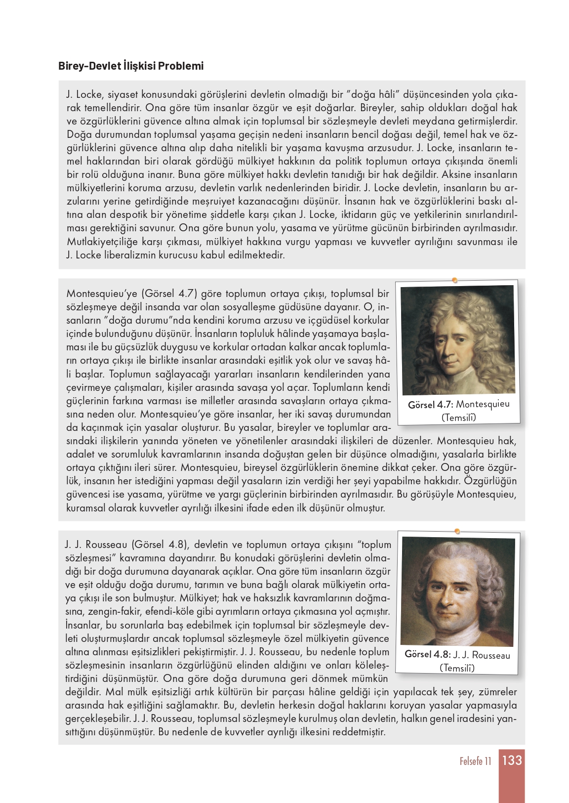 11. Sınıf Meb Yayınları Felsefe Ders Kitabı Sayfa 133 Cevapları