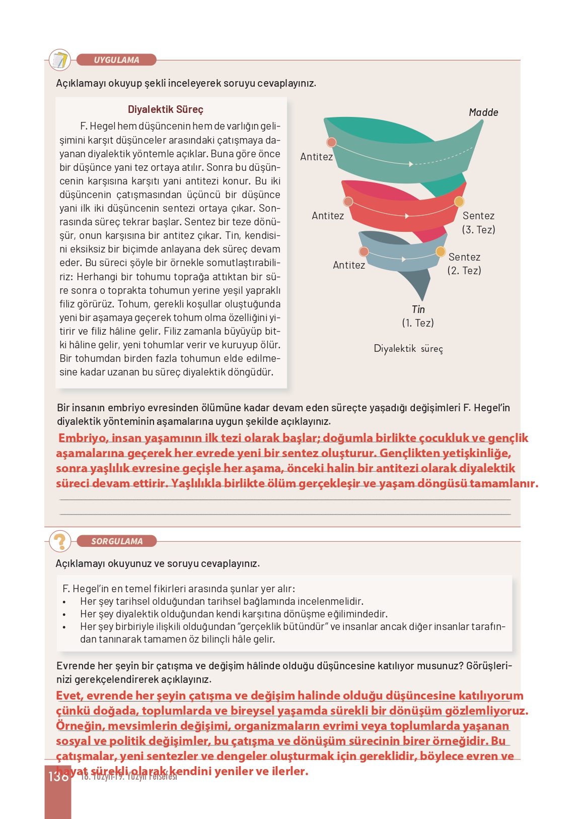11. Sınıf Meb Yayınları Felsefe Ders Kitabı Sayfa 136 Cevapları