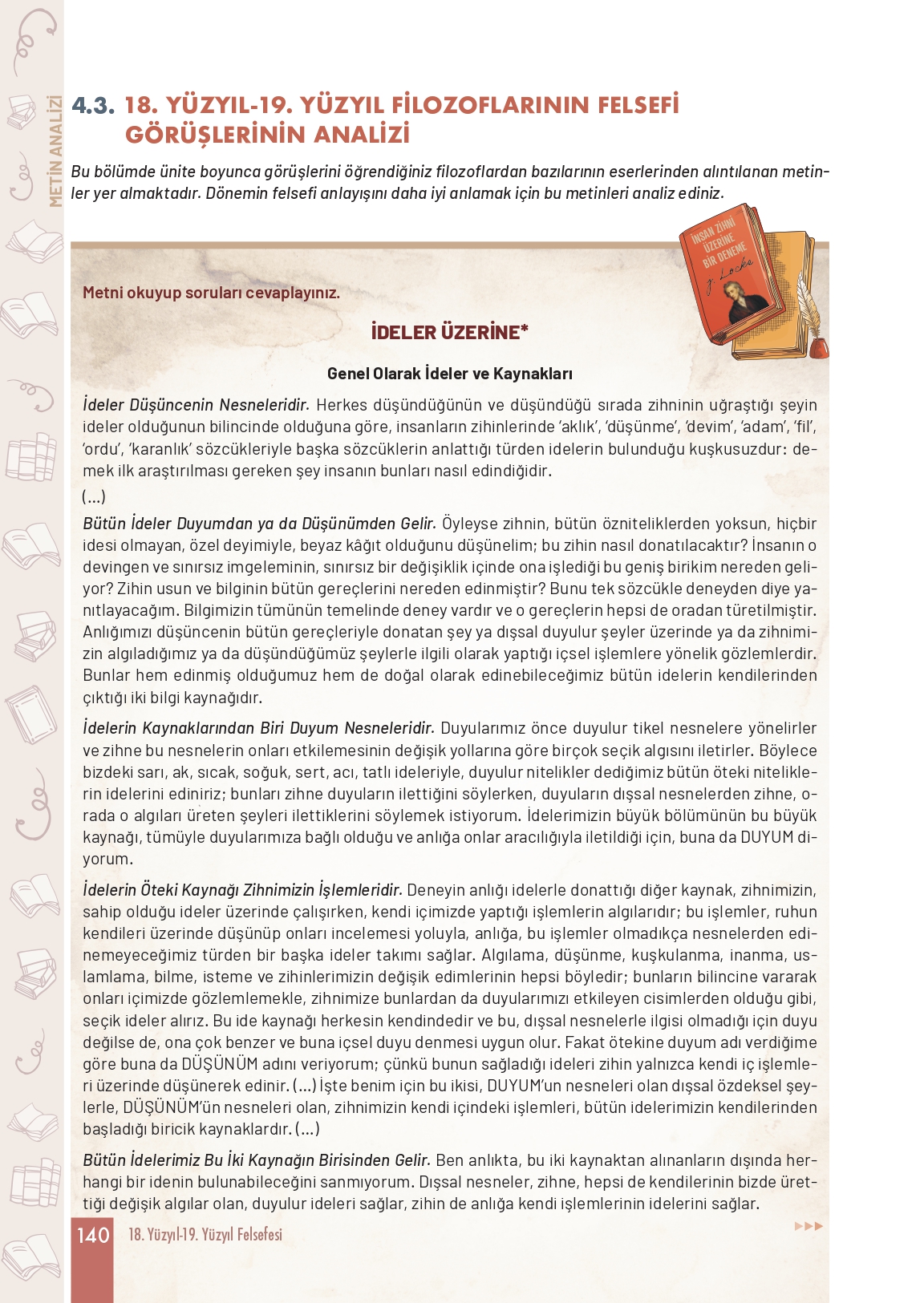 11. Sınıf Meb Yayınları Felsefe Ders Kitabı Sayfa 140 Cevapları