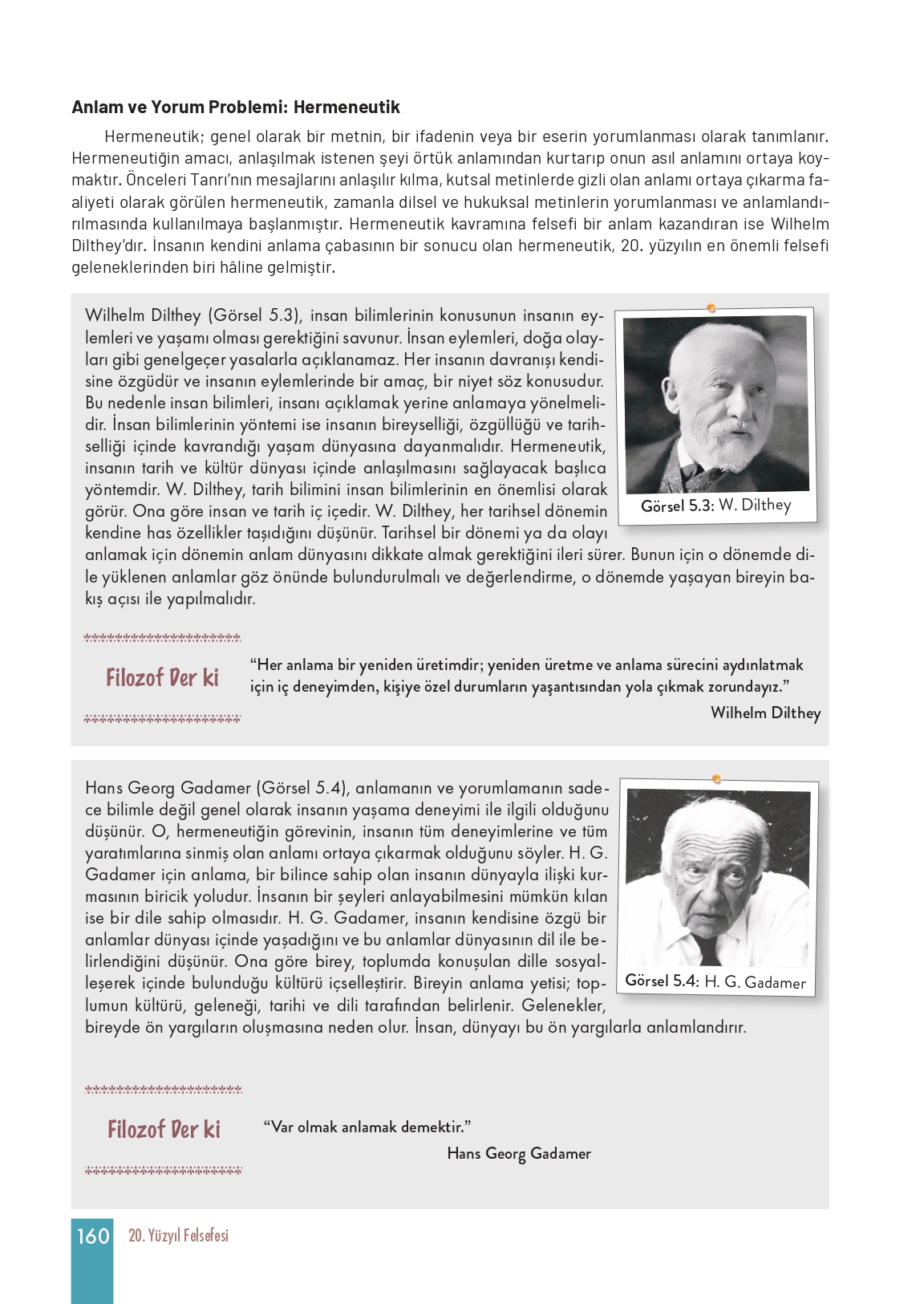 11. Sınıf Meb Yayınları Felsefe Ders Kitabı Sayfa 160 Cevapları 11. Sınıf Meb Yayınları Felsefe Ders Kitabı Sayfa 160 Cevapları