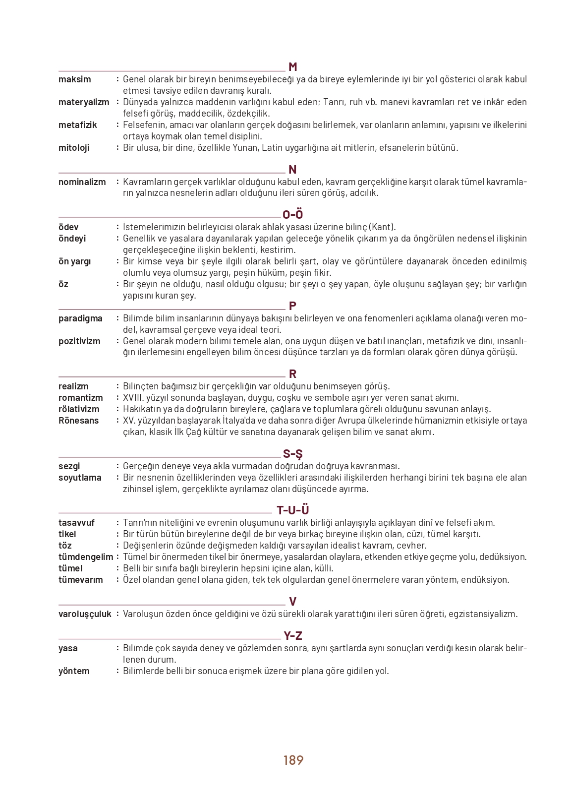 11. Sınıf Meb Yayınları Felsefe Ders Kitabı Sayfa 189 Cevapları 11. Sınıf Meb Yayınları Felsefe Ders Kitabı Sayfa 189 Cevapları