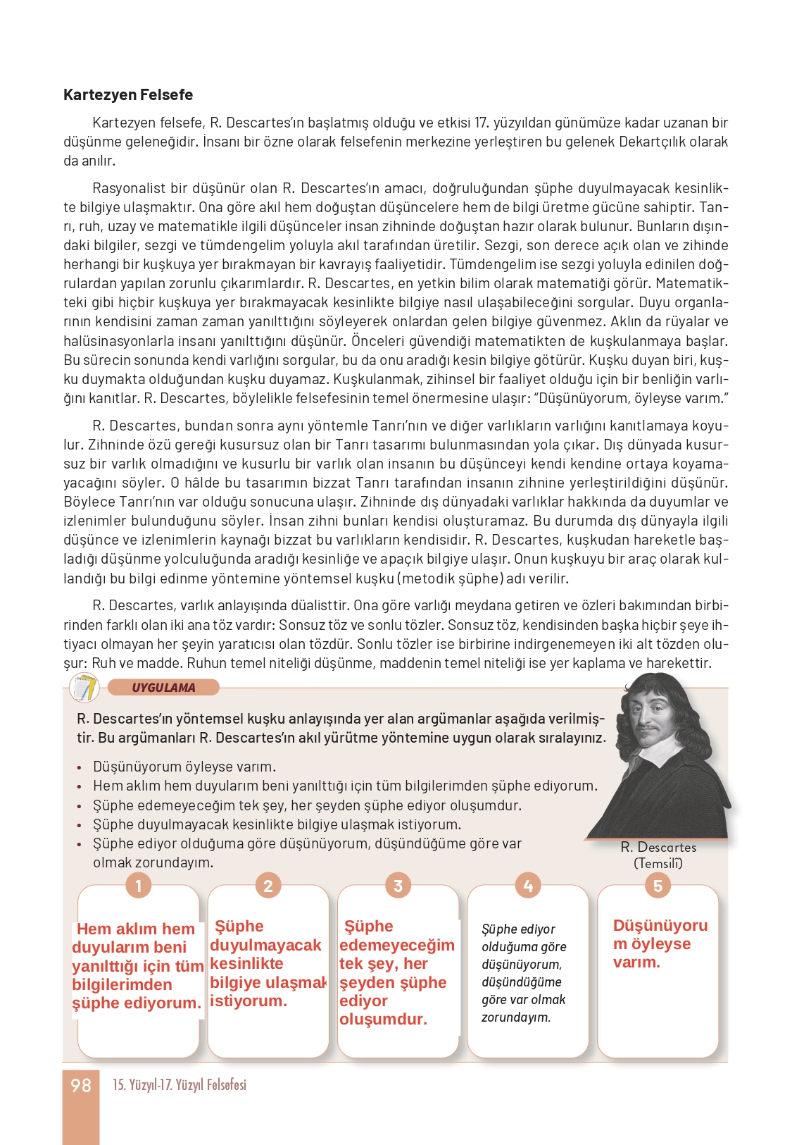 11. Sınıf Meb Yayınları Felsefe Ders Kitabı Sayfa 98 Cevapları