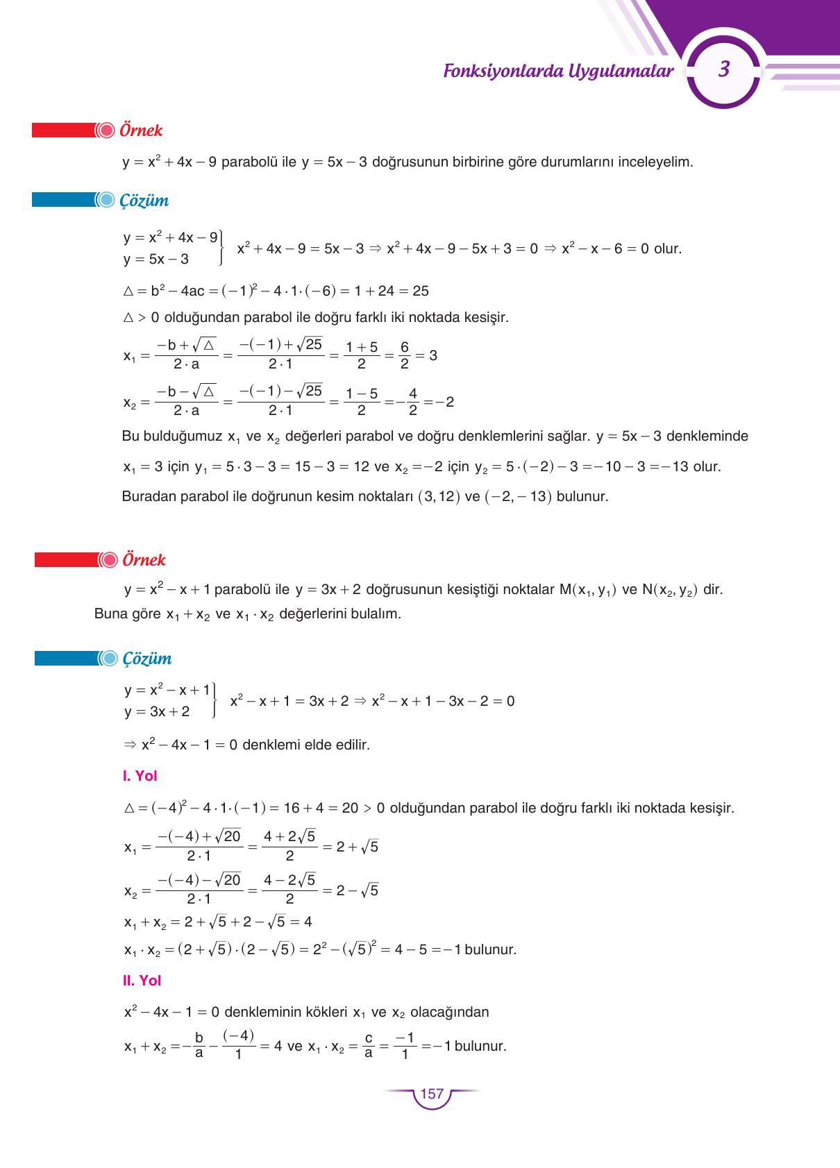 11. Sınıf Sdr Dikey Yayıncılık Matematik Ders Kitabı Sayfa 158 Cevapları 11. Sınıf Sdr Dikey Yayıncılık Matematik Ders Kitabı Sayfa 158 Cevapları