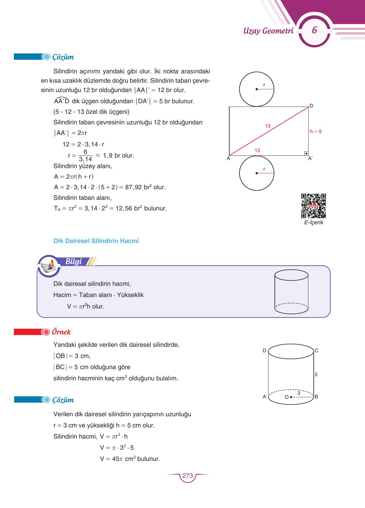 11. Sınıf Sdr Dikey Yayıncılık Matematik Ders Kitabı Sayfa 274 Cevapları