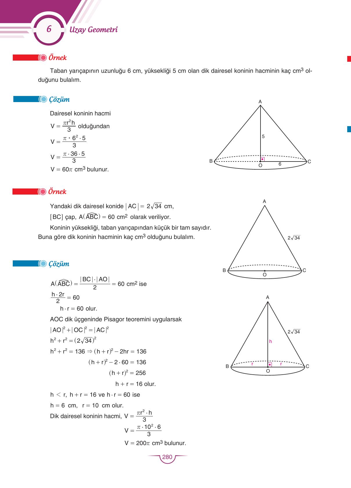 11. Sınıf Sdr Dikey Yayıncılık Matematik Ders Kitabı Sayfa 281 Cevapları