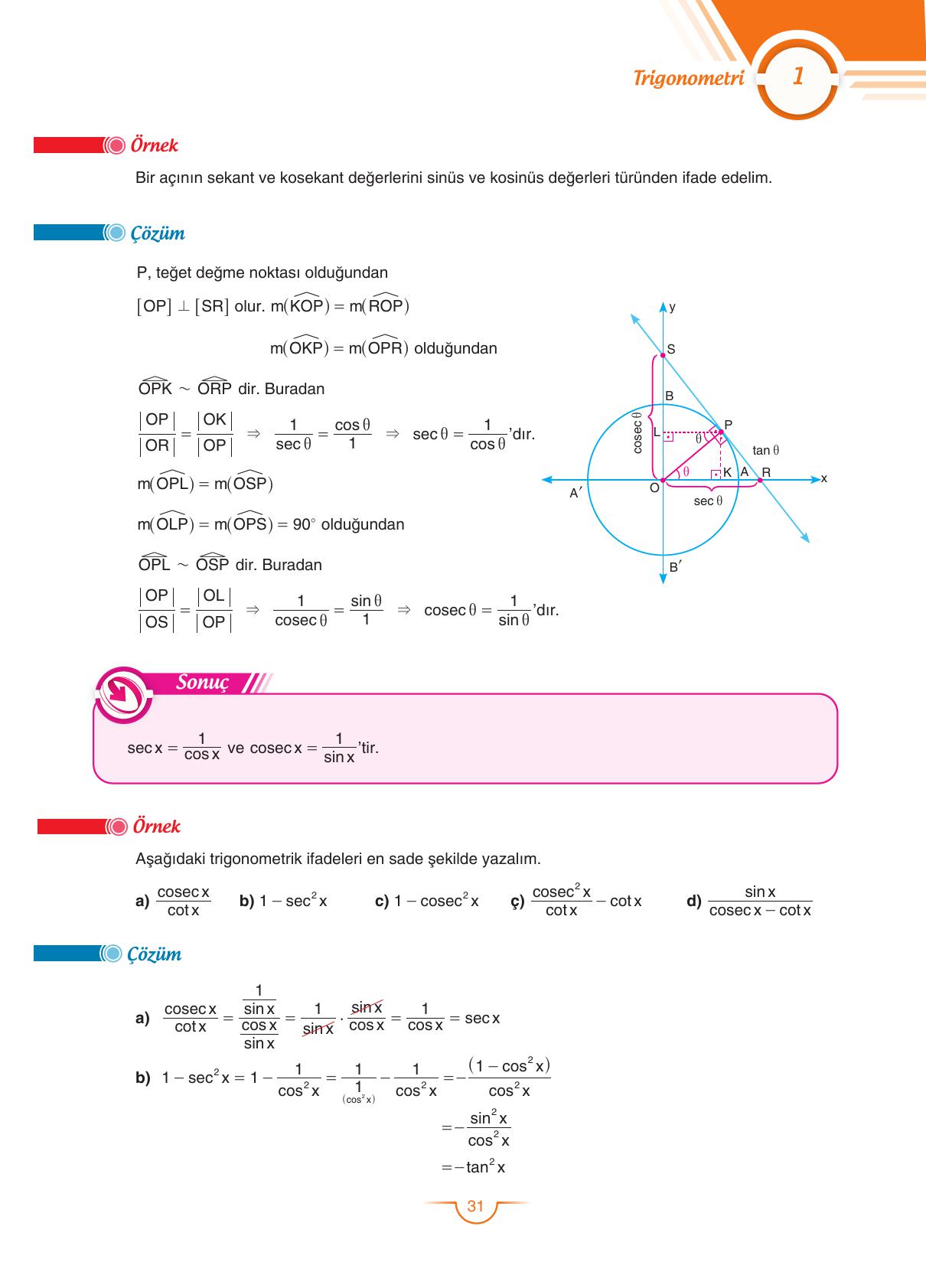 11. Sınıf Sdr Dikey Yayıncılık Matematik Ders Kitabı Sayfa 32 Cevapları