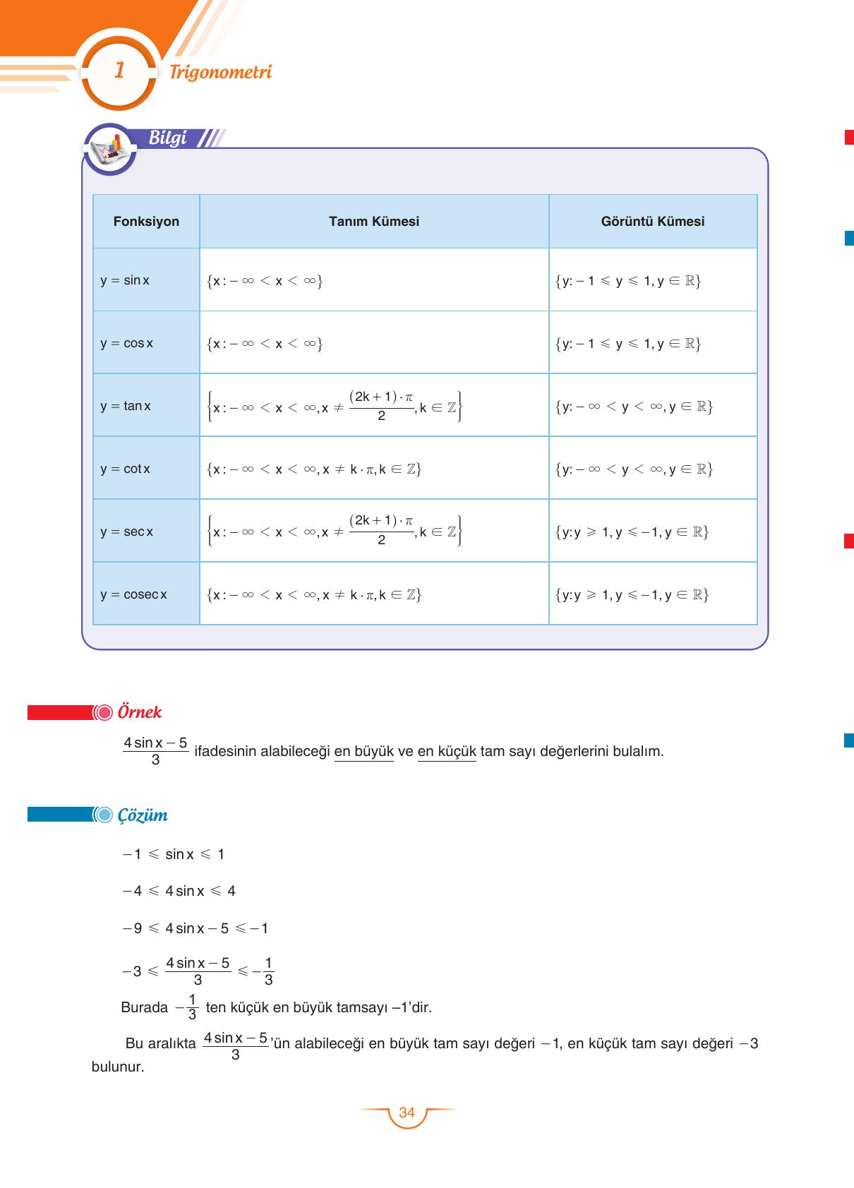 11. Sınıf Sdr Dikey Yayıncılık Matematik Ders Kitabı Sayfa 35 Cevapları