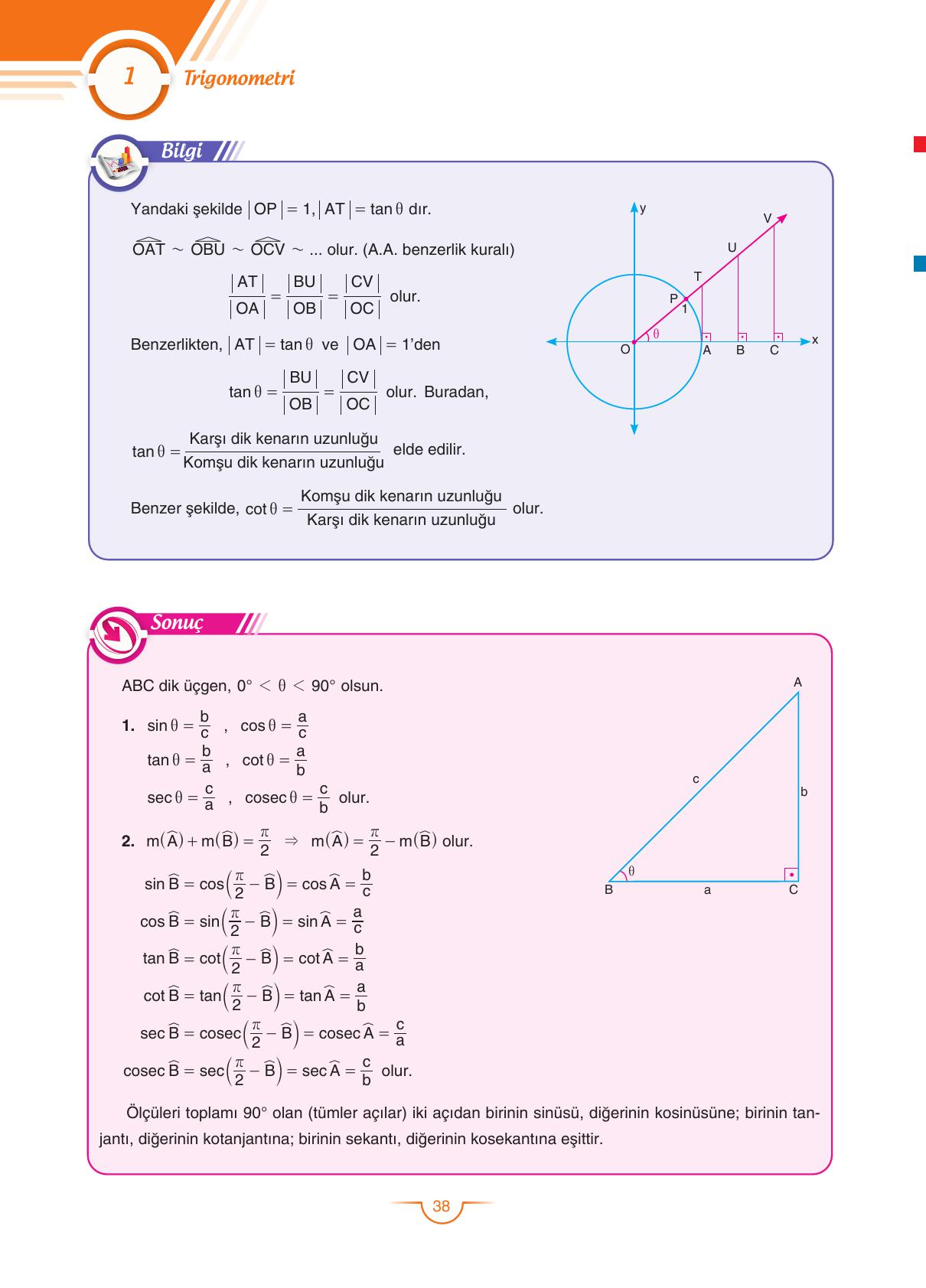 11. Sınıf Sdr Dikey Yayıncılık Matematik Ders Kitabı Sayfa 39 Cevapları