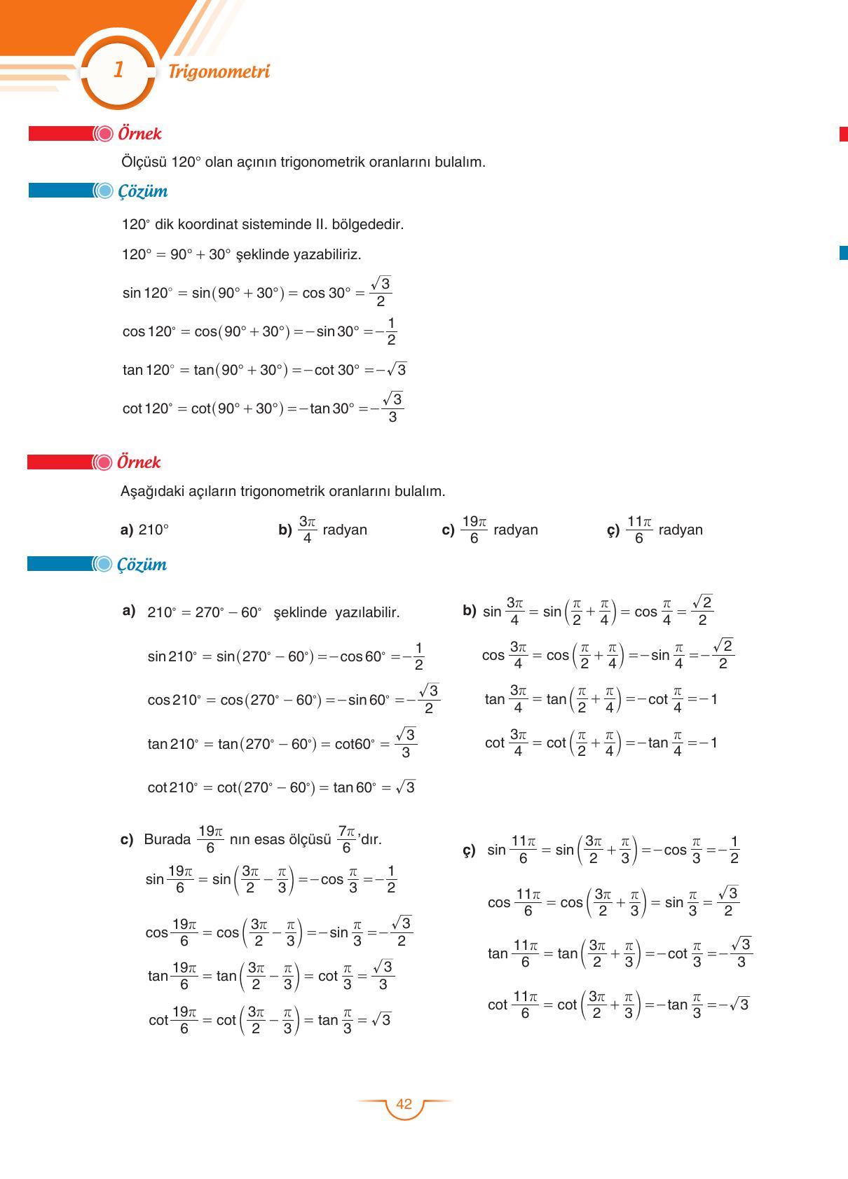 11. Sınıf Sdr Dikey Yayıncılık Matematik Ders Kitabı Sayfa 43 Cevapları