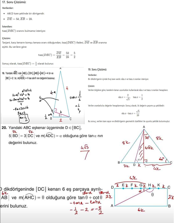 11. Sınıf Sdr Dikey Yayıncılık Matematik Ders Kitabı Sayfa 52 Cevapları